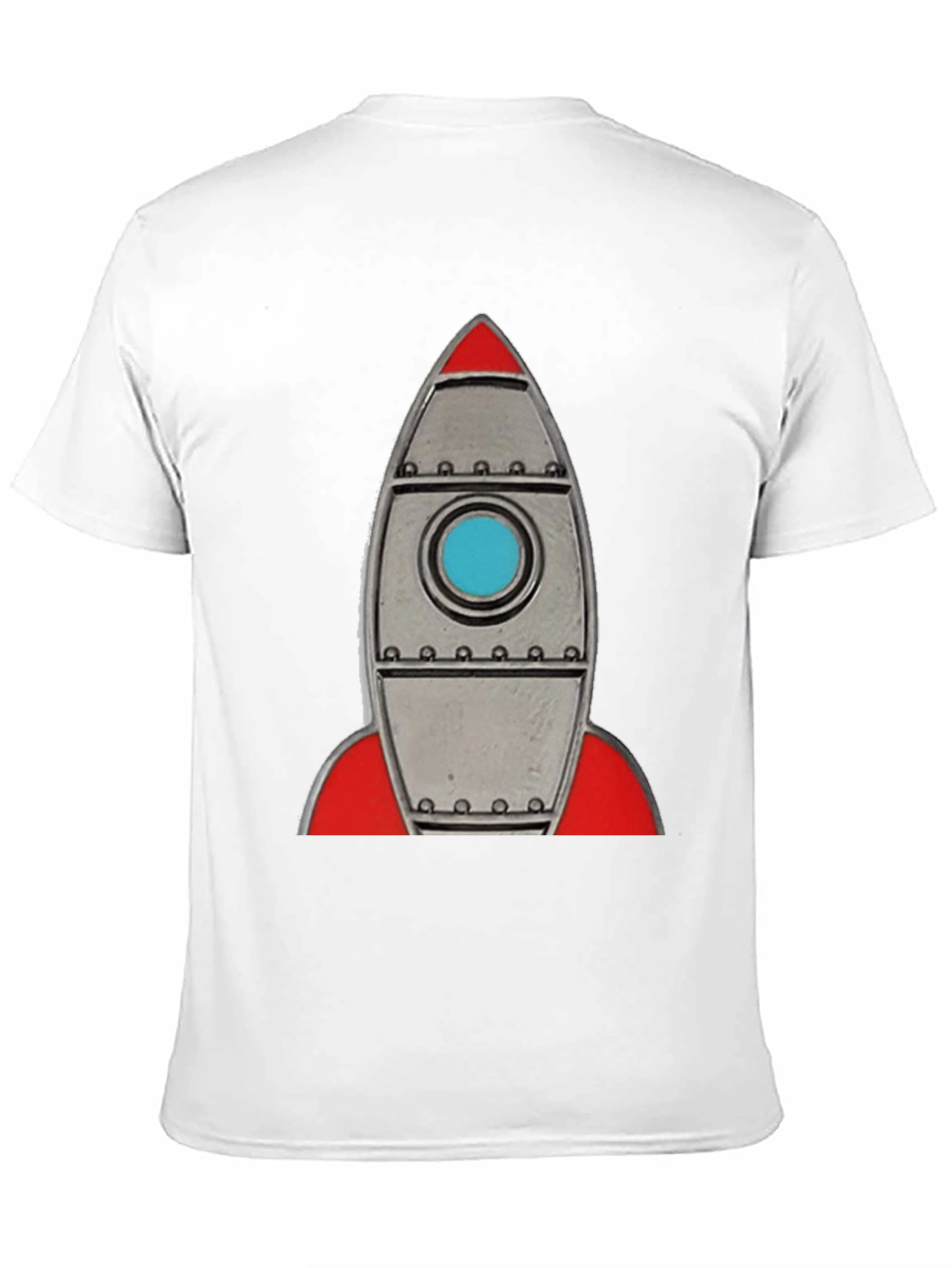 Black Retro Rocket T-Shirt - Space Adventure Tee view 11