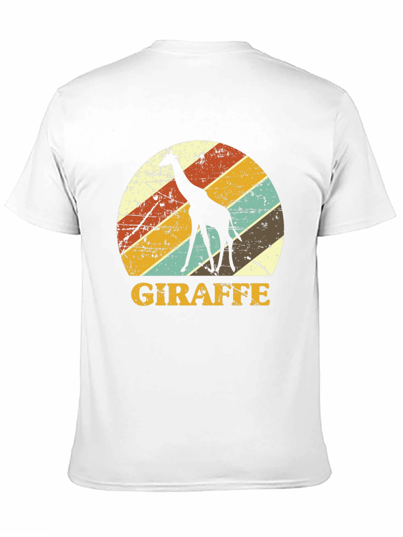 Black Retro Giraffe Graphic Tee - Black view 11