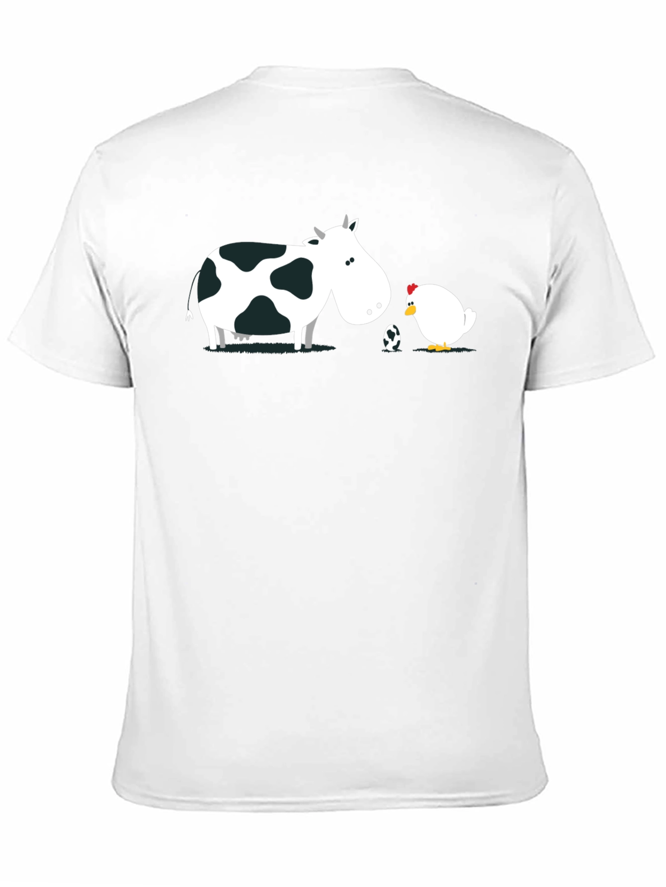 Black Cow and Chicken T-Shirt view 11