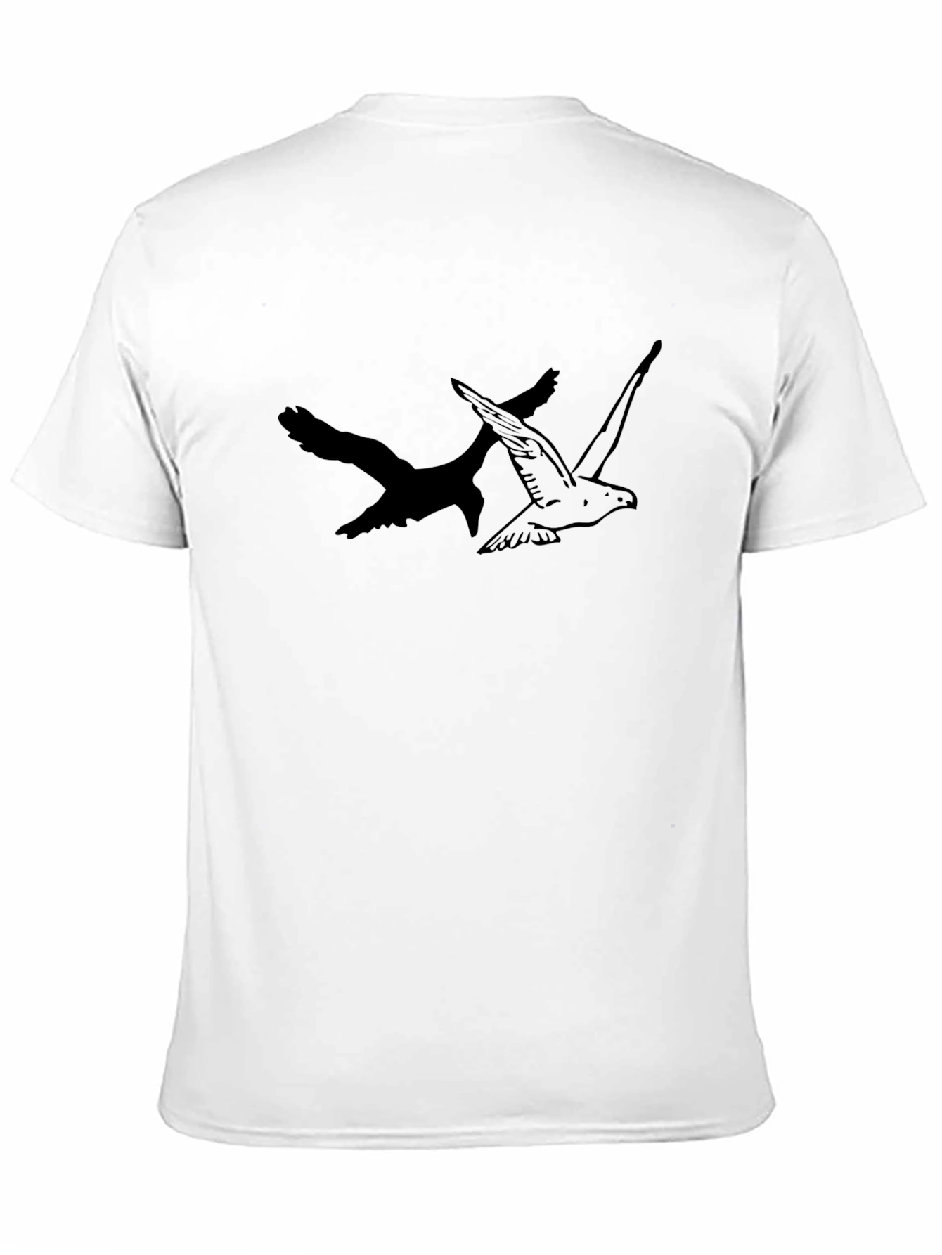 Black Men's Black Bird Graphic Tee view 11