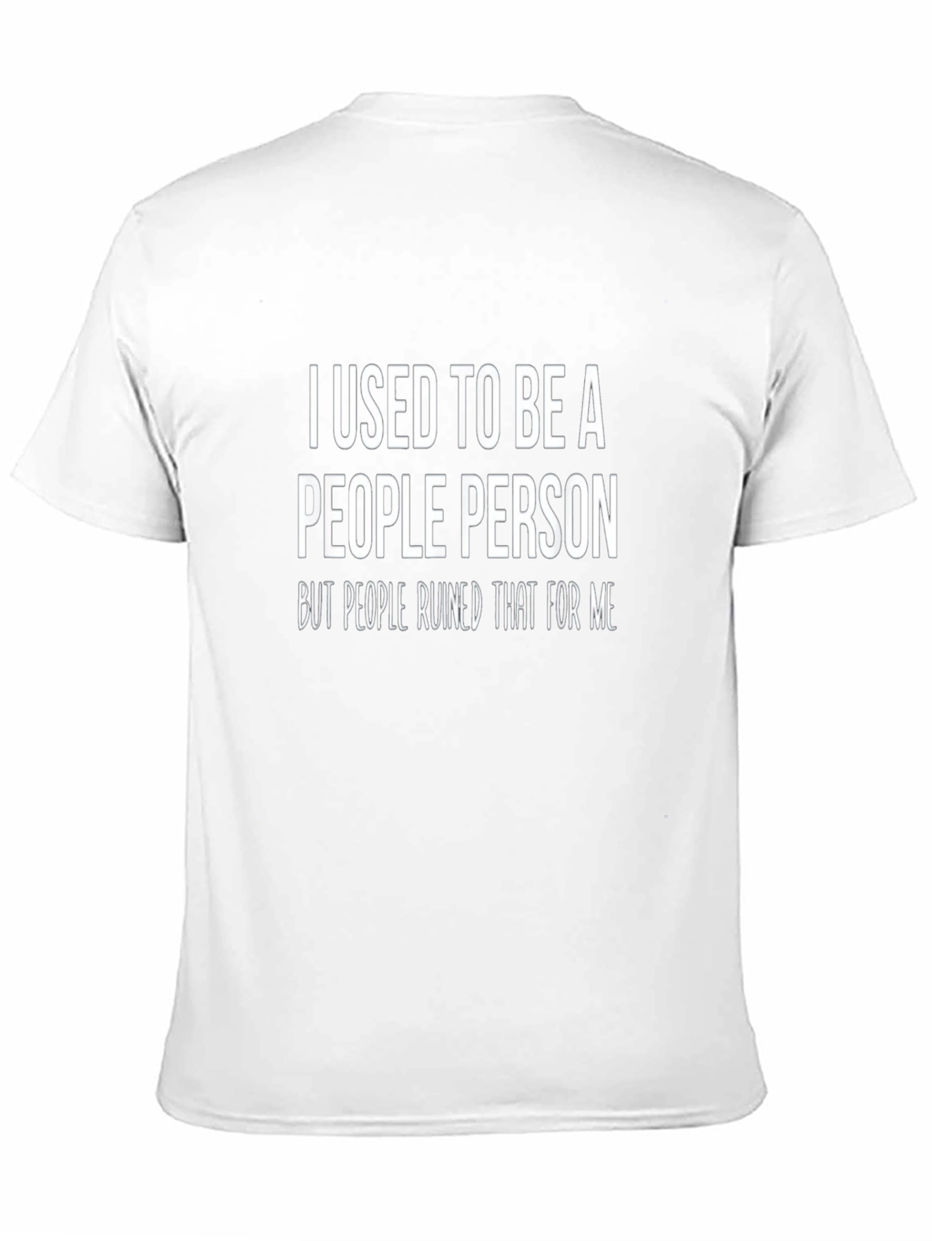 Black I Used To Be a People Person T-Shirt view 11