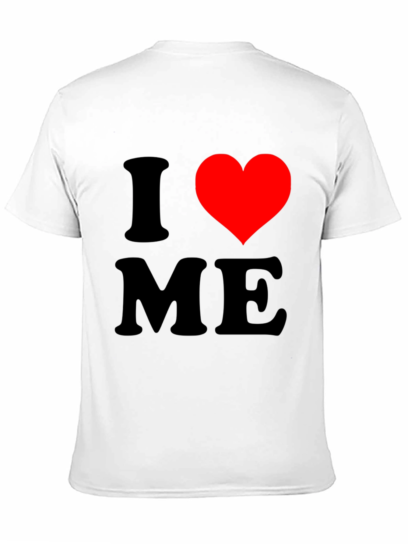 Black I Love Me T-Shirt, Novelty Graphic Tee view 11