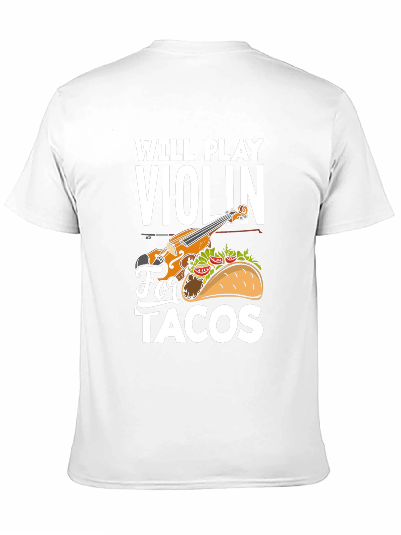 Violin and Taco Graphic T-Shirt - 11