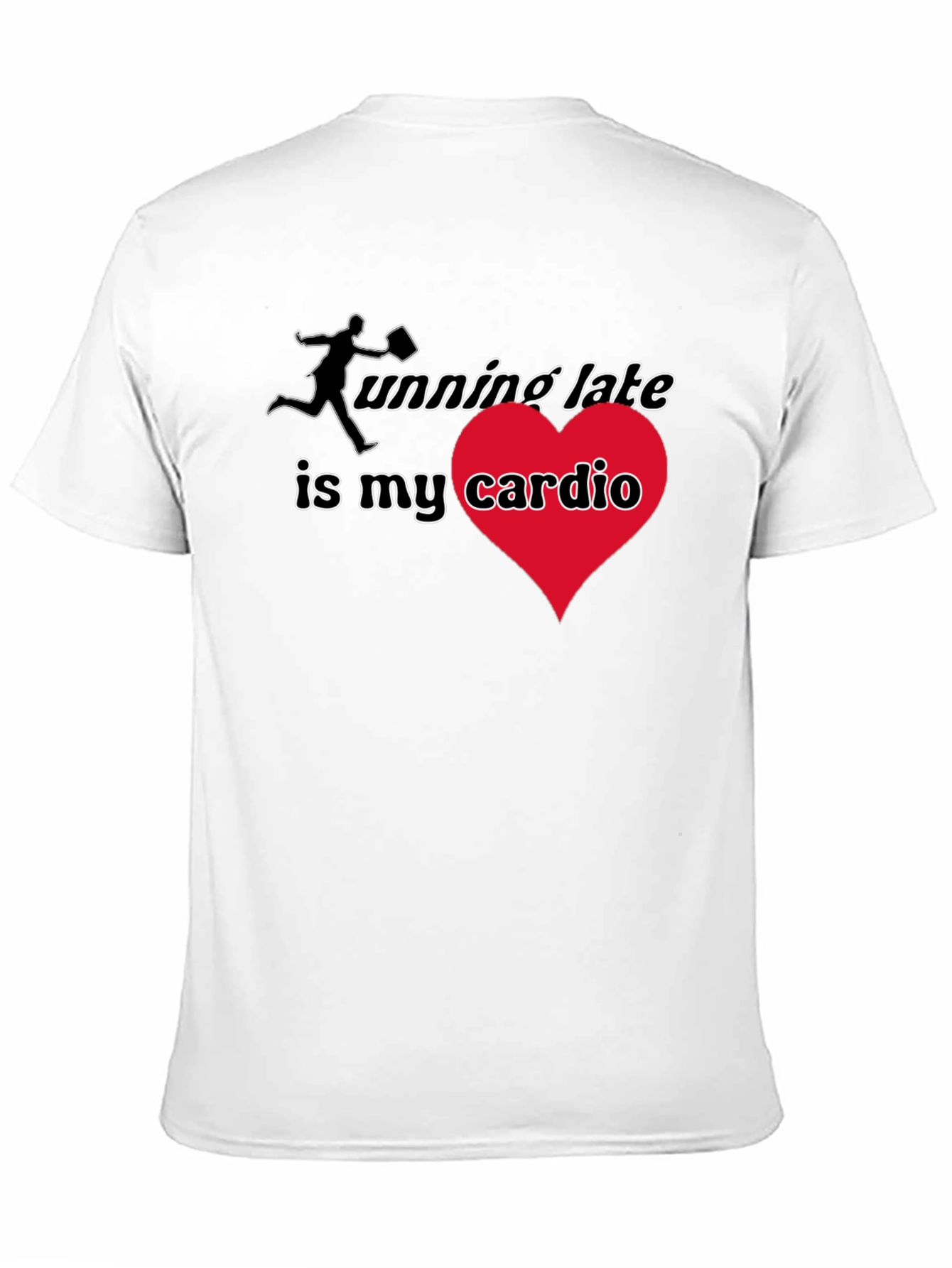 Black Running Late Cardio T-Shirt - Black view 11