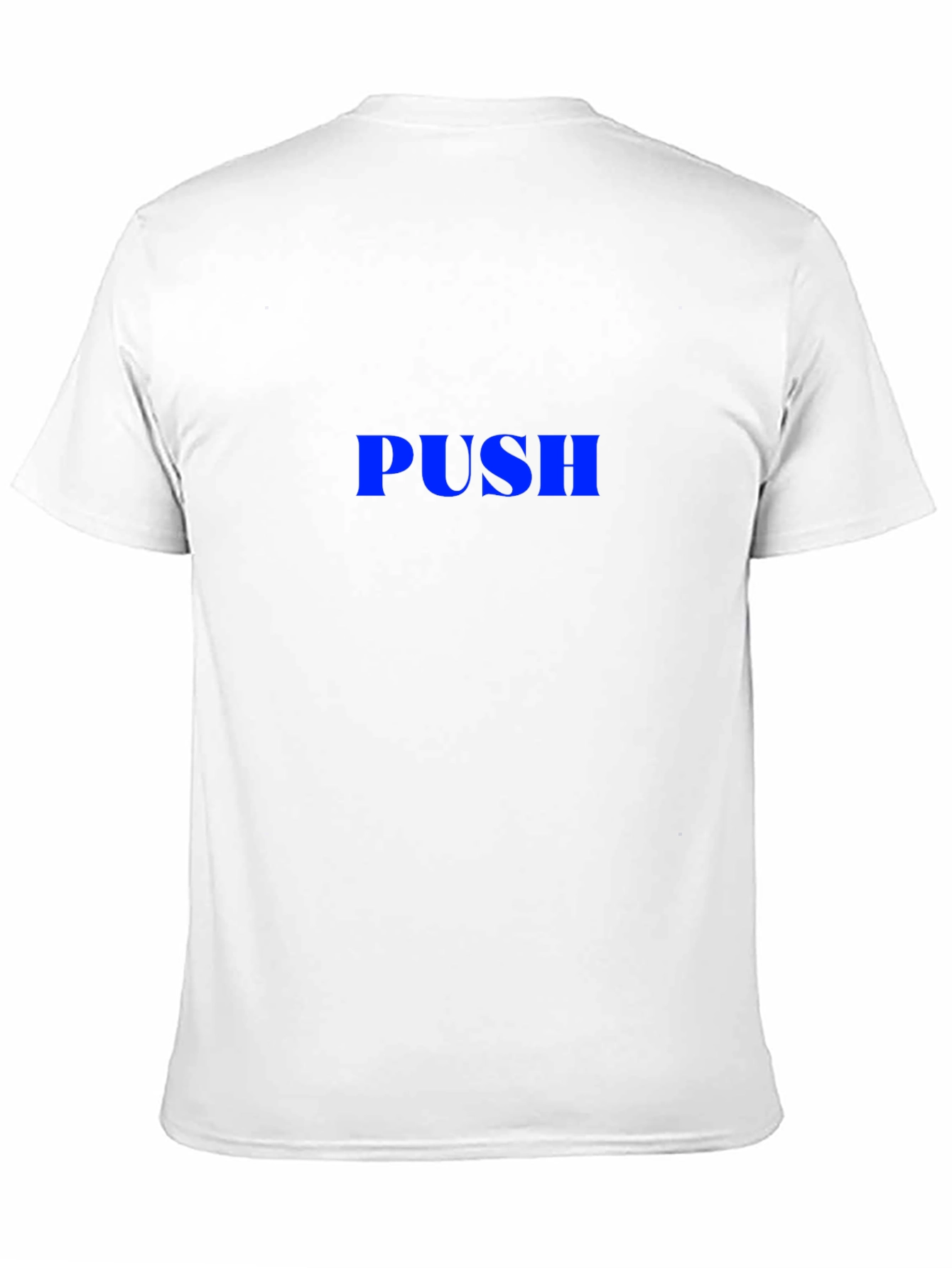 Black PUSH Graphic Tee - Black Cotton Blend Casual Wear view 11