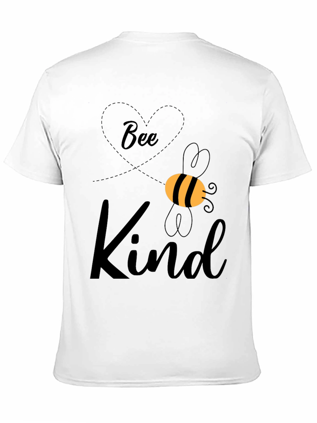 Black Bee Kind Graphic Tee - Unisex Black T-Shirt view 11