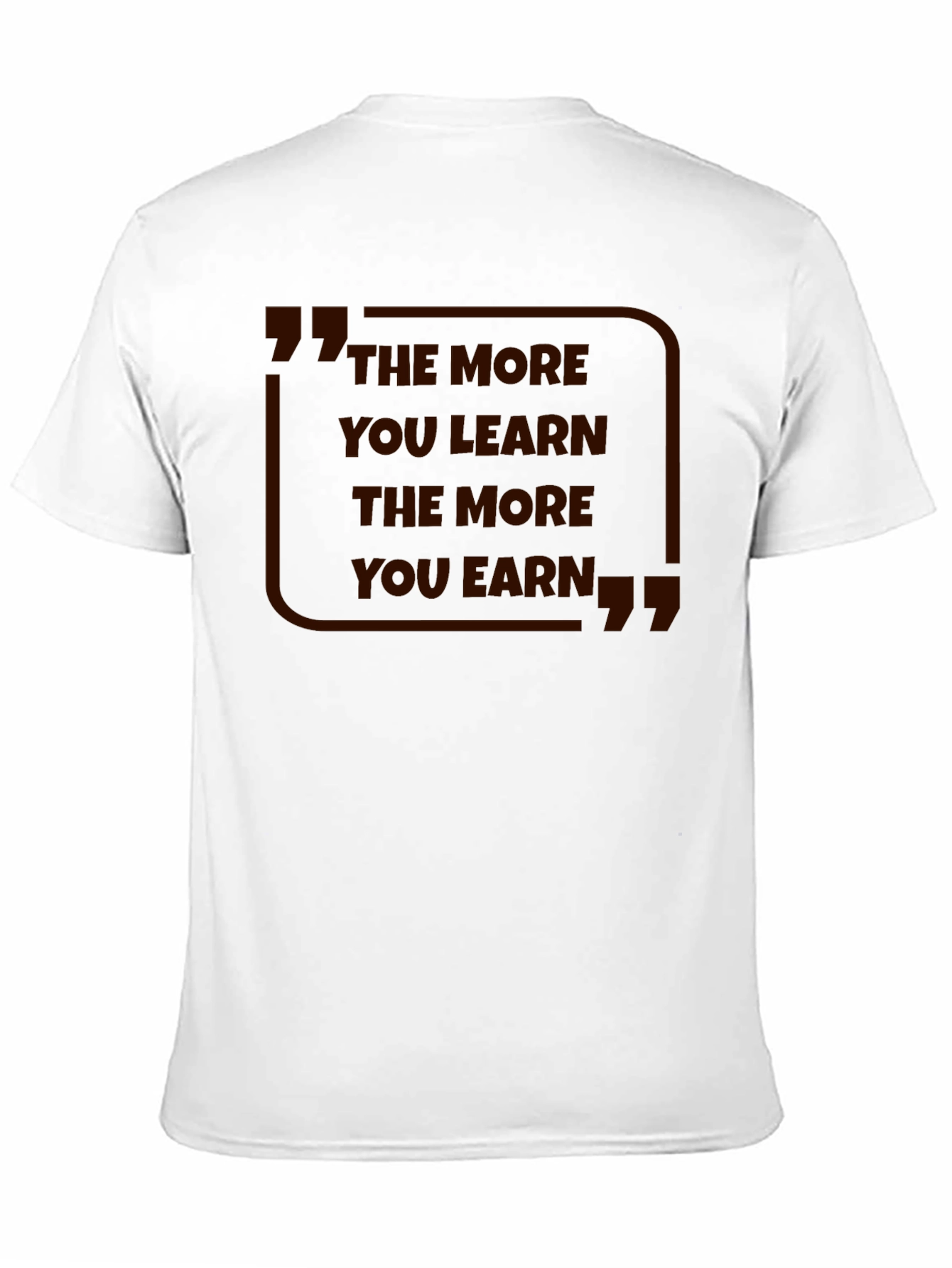 Black The More You Learn T-Shirt view 11