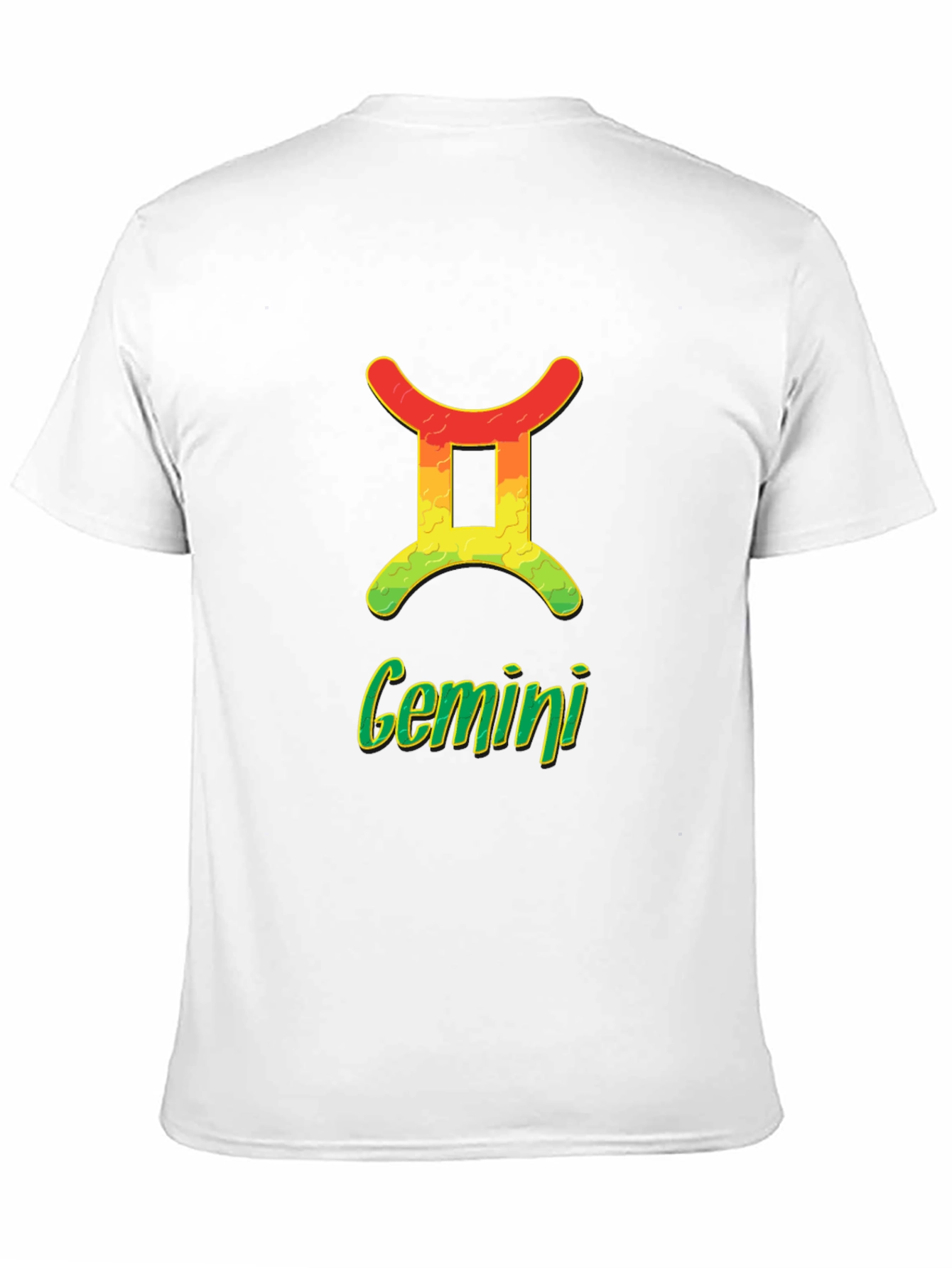 Black Gemini Zodiac Sign T-Shirt - Horoscope Tee view 11