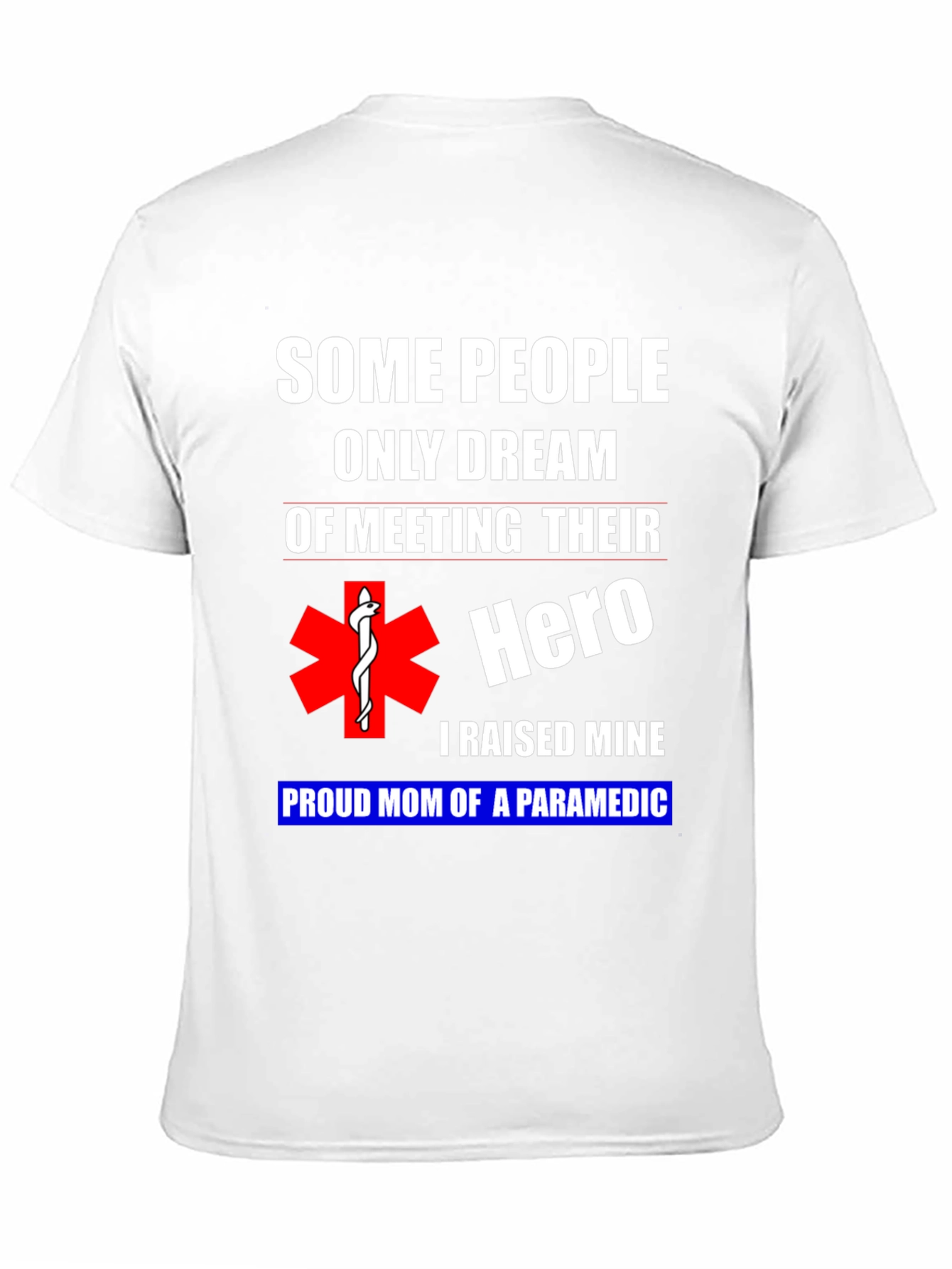 Black Proud Paramedic Mom Graphic T-Shirt view 11