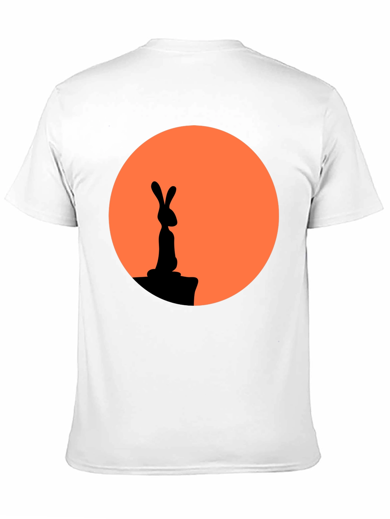 Black Rabbit Silhouette Graphic Tee view 11