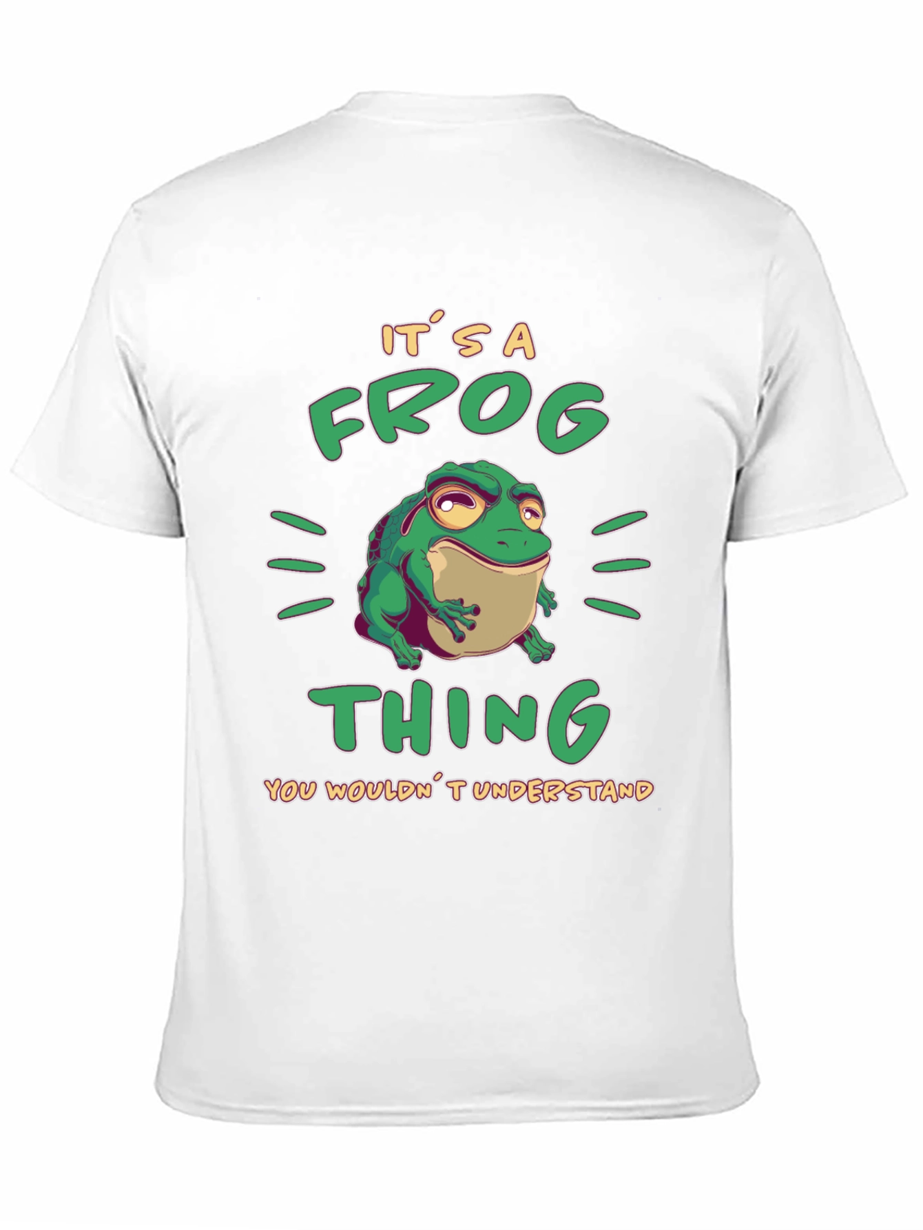 Black It's a Frog Thing Funny T-Shirt view 11