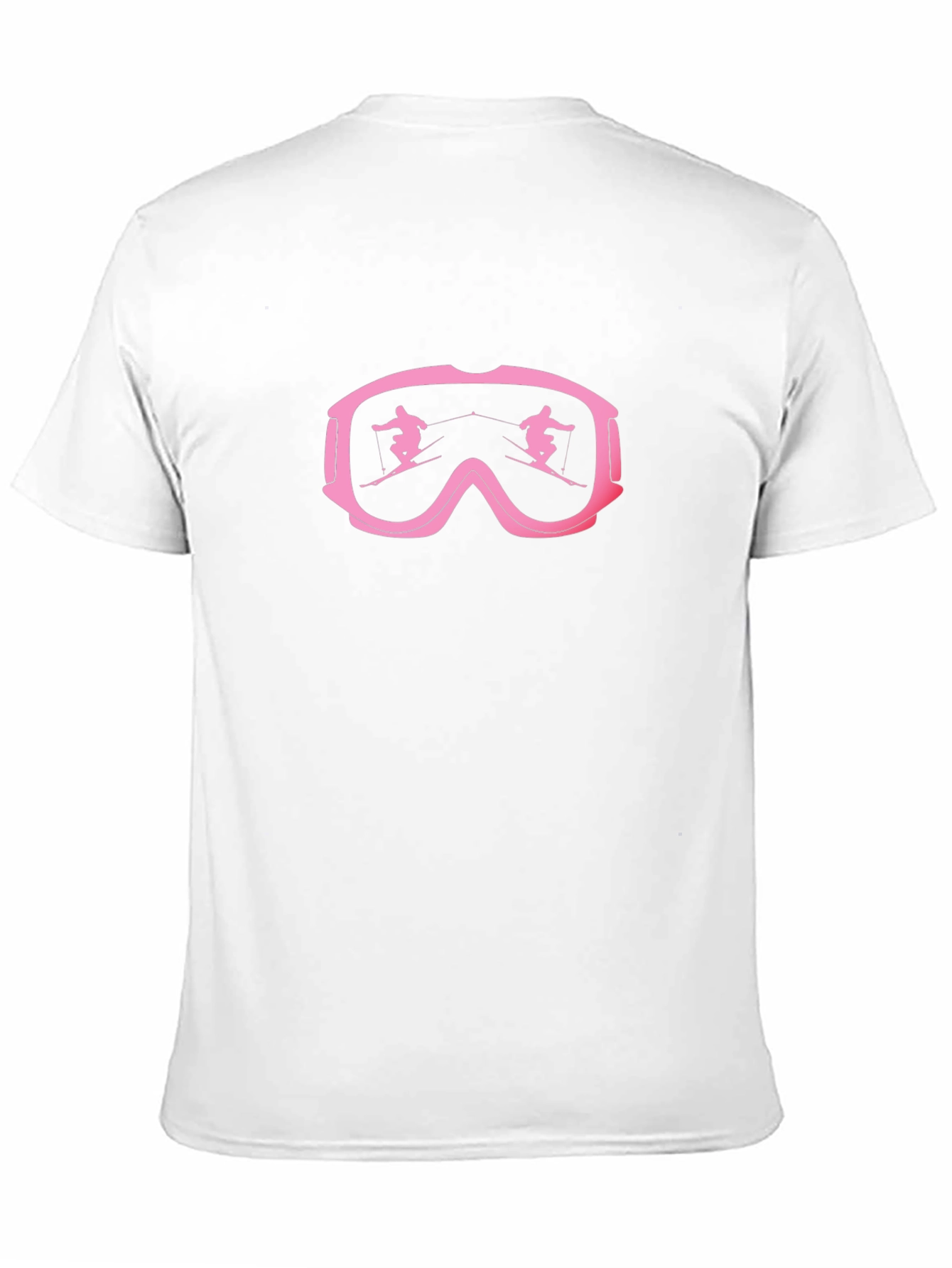 Skier Goggle Graphic Tee - Black Cotton T-Shirt - 11