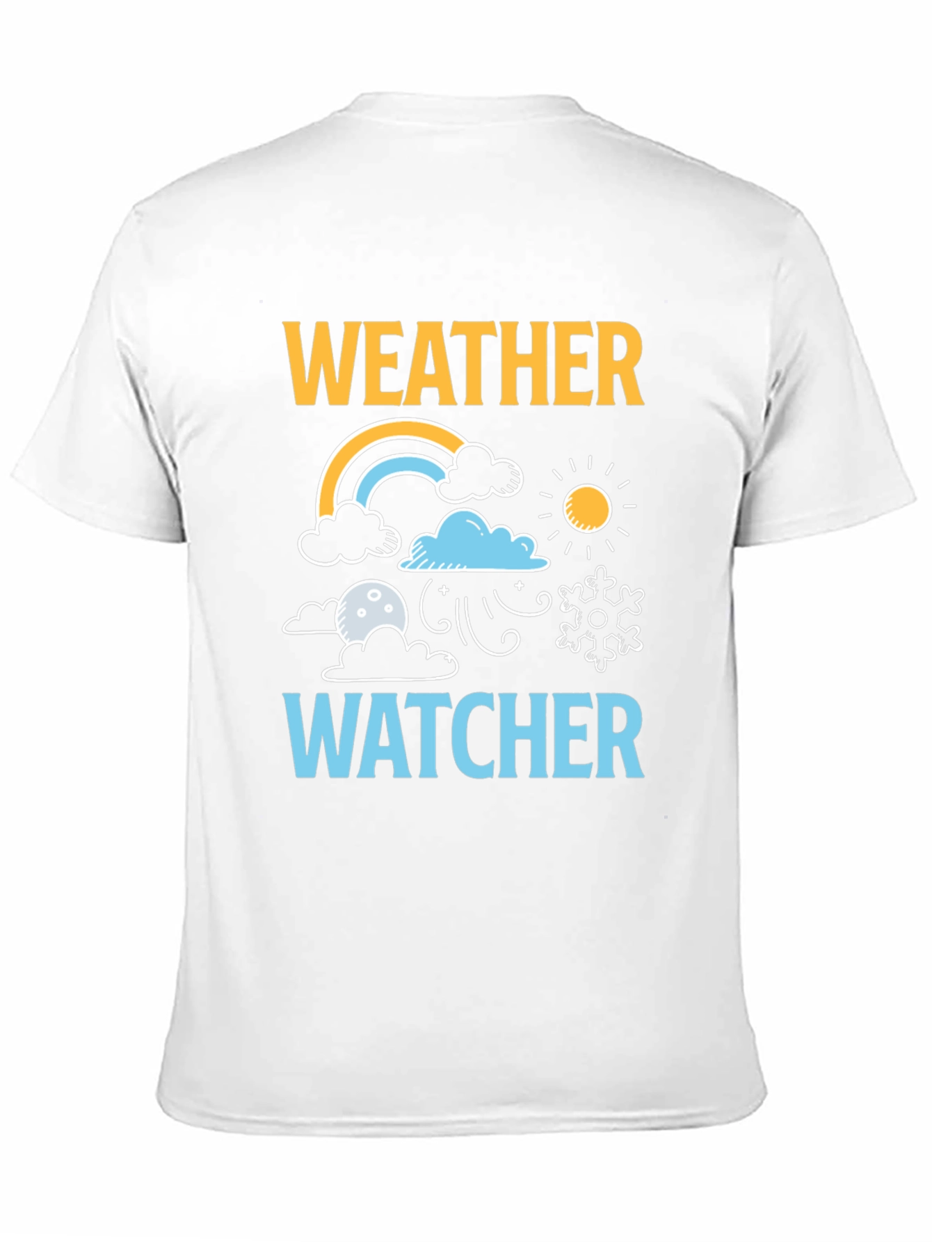 Black Weather Watcher Graphic T-Shirt view 11