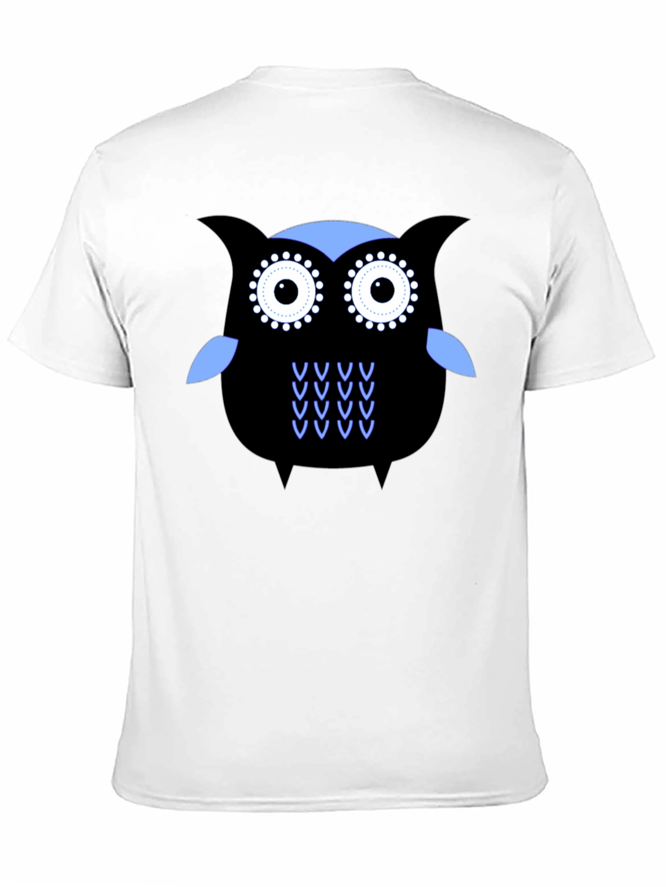 Black Cool Owl Graphic Tee - Black view 11