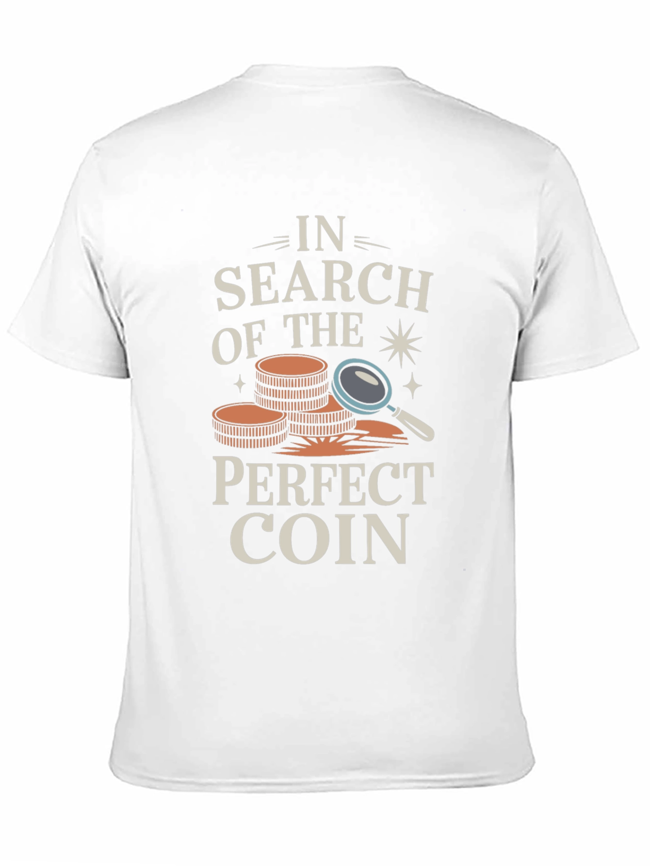 Black Coin Collector T-Shirt - In Search of The Perfect Coin view 11