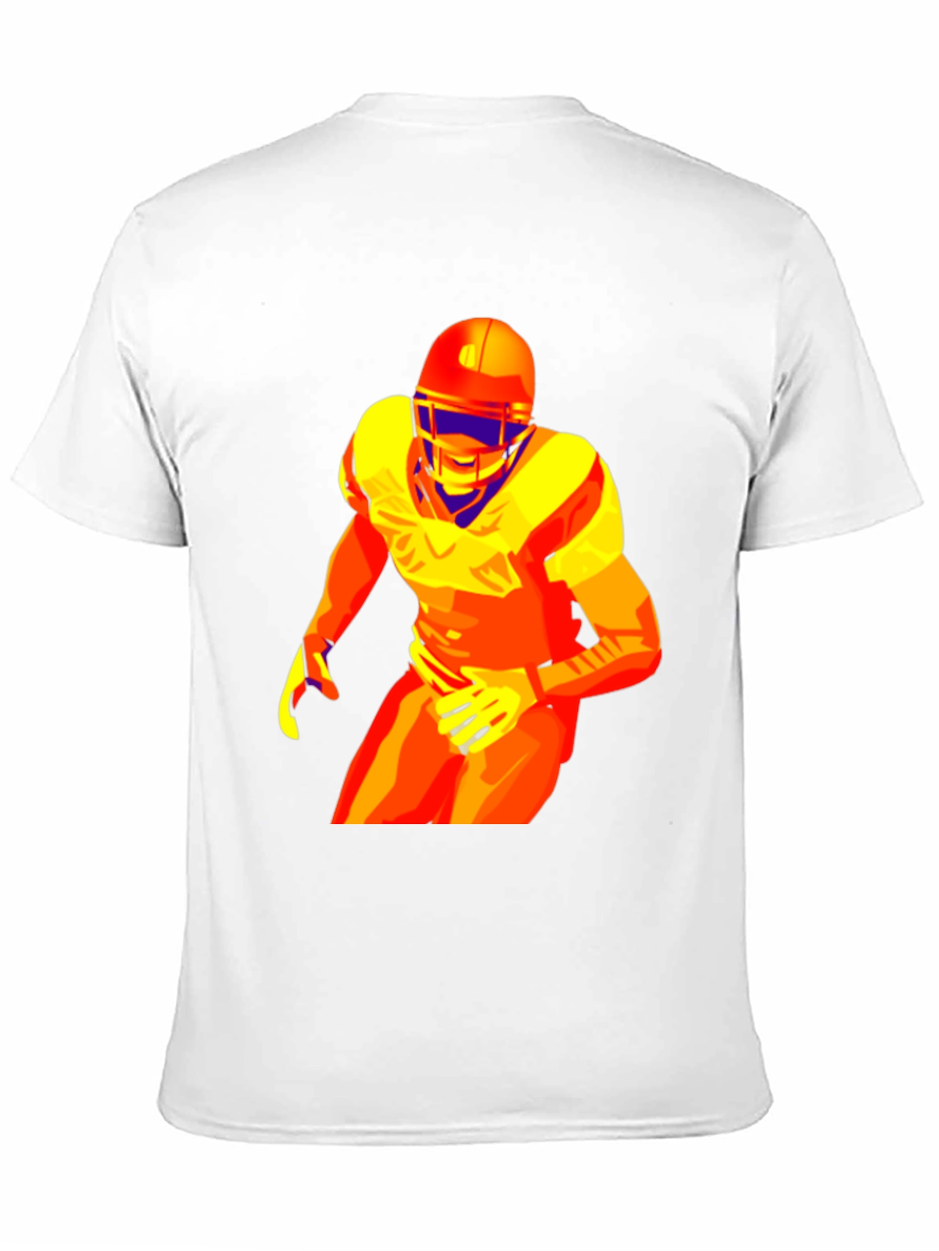 Black Football Player Graphic Tee - Premium Cotton Blend view 11