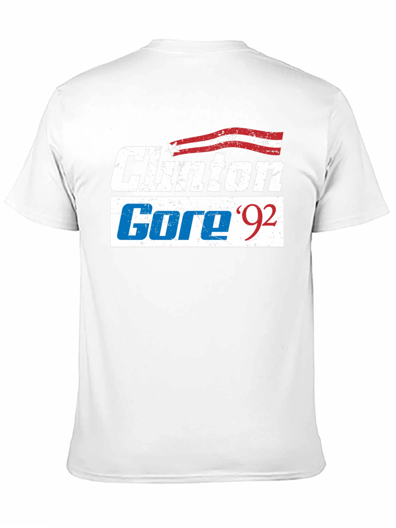 Black Clinton Gore '92 Retro T-Shirt view 11