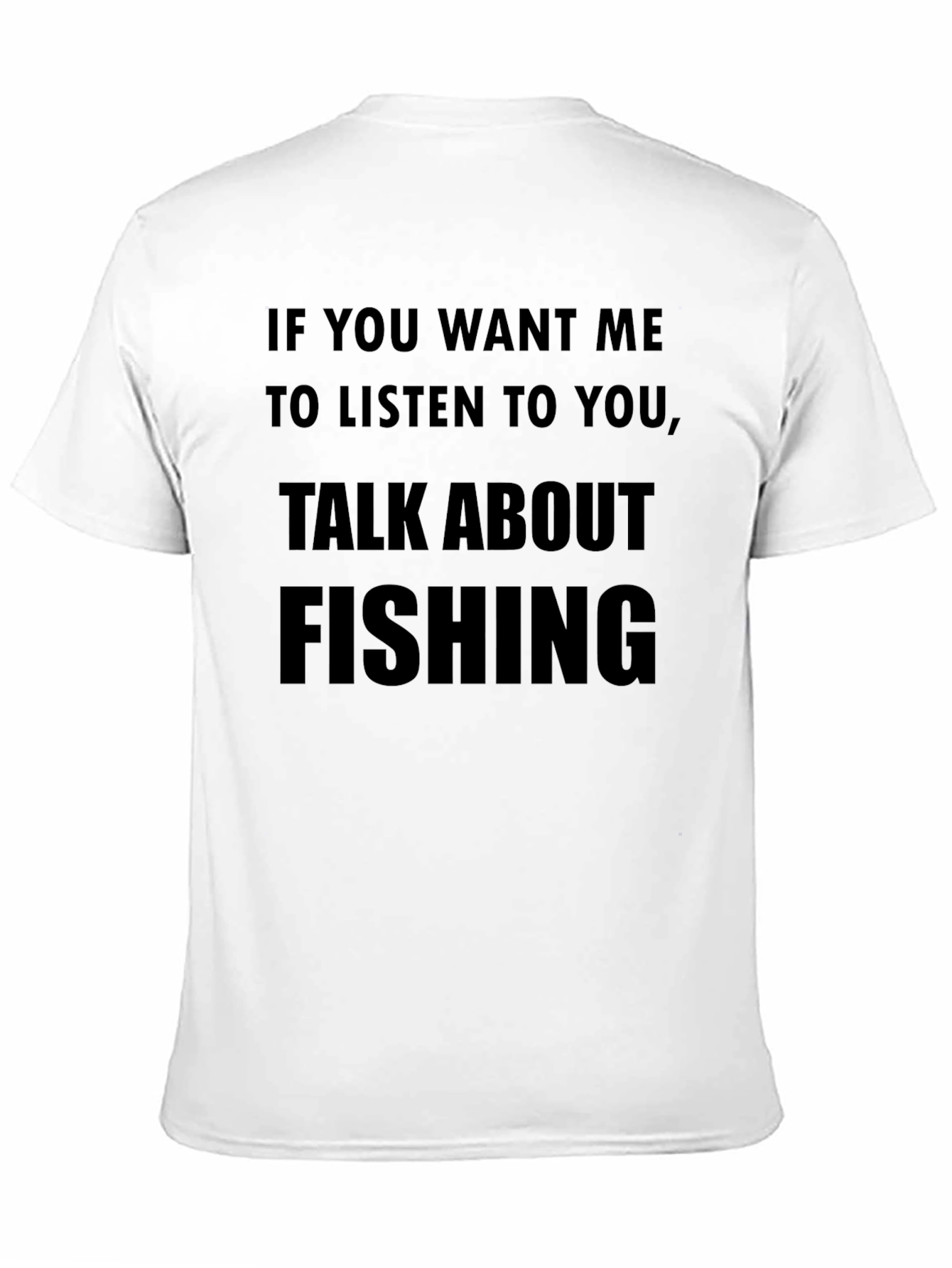 Black Fishing Talk Black T-Shirt - Mens Graphic Tee view 11