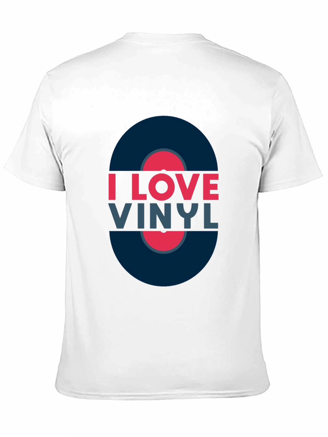 Black I Love Vinyl Black T-Shirt - Music Lover Tee view 11