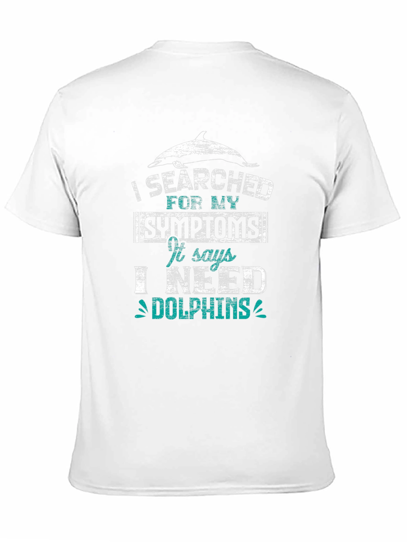 Black I Need Dolphins Graphic Tee - Unisex Cotton T-Shirt view 11