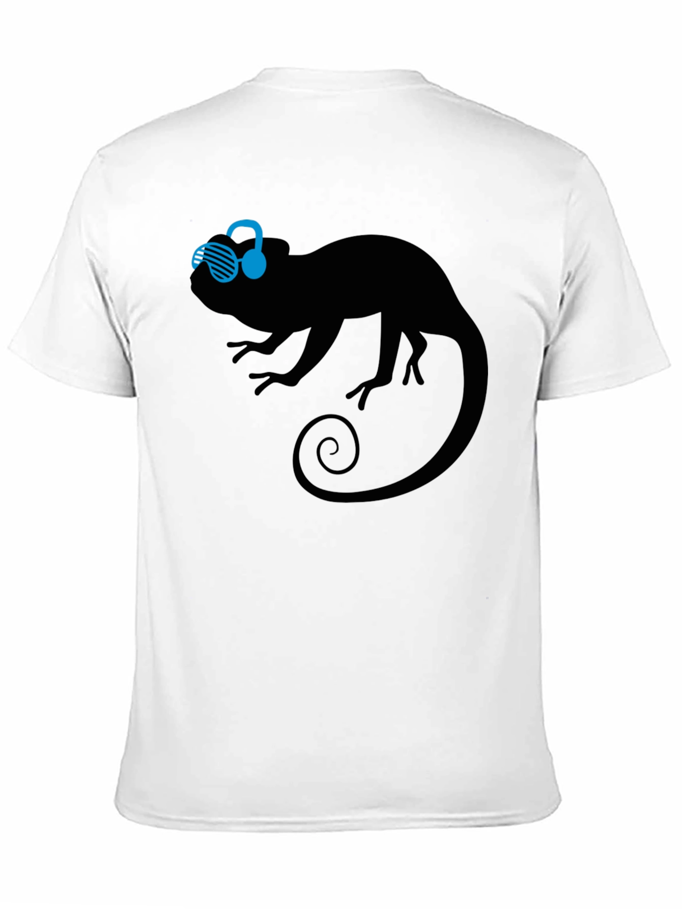 Black Cool Chameleon Graphic Tee view 11