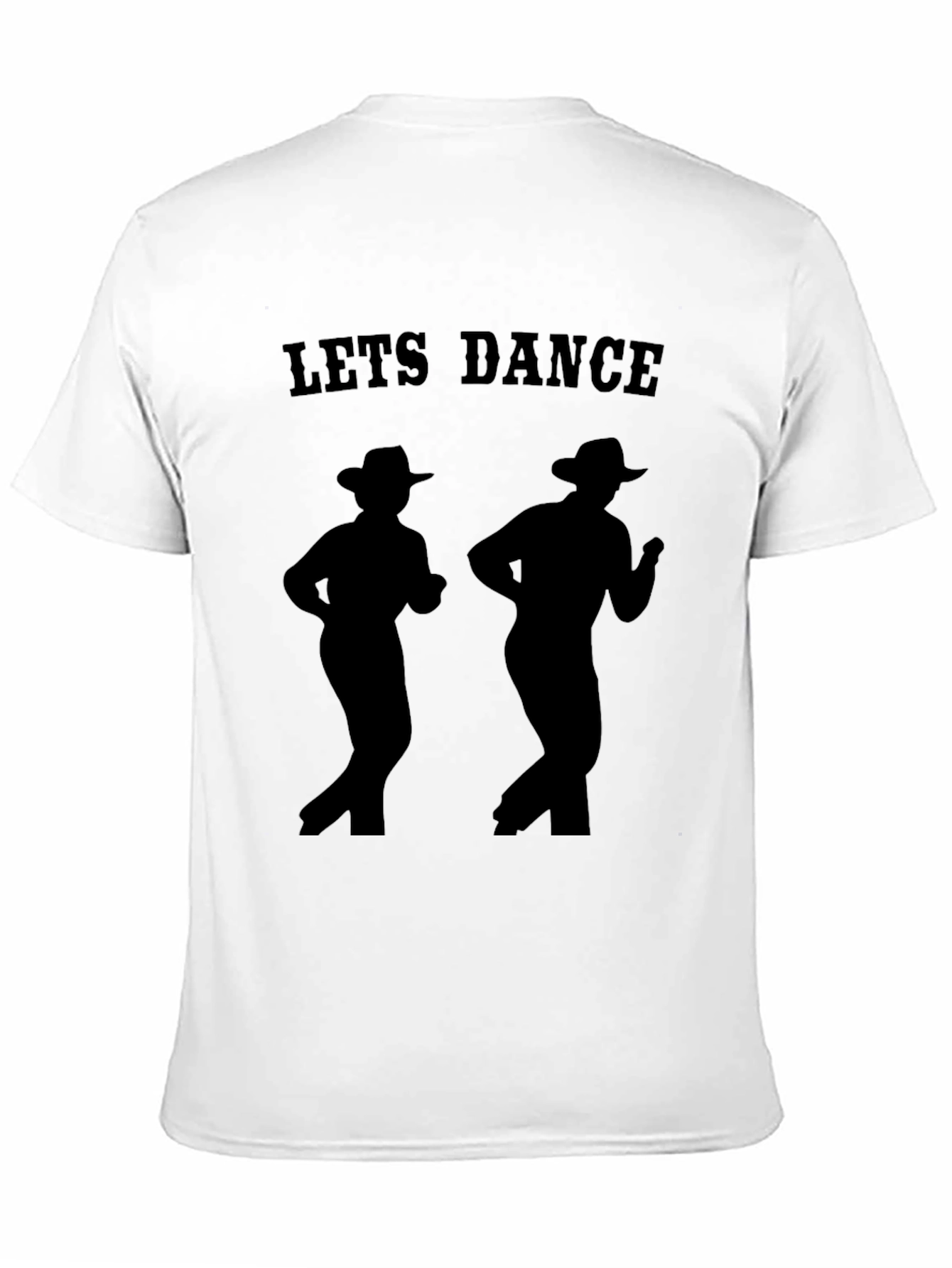Black Let's Dance Cowboy Silhouette T-Shirt view 11