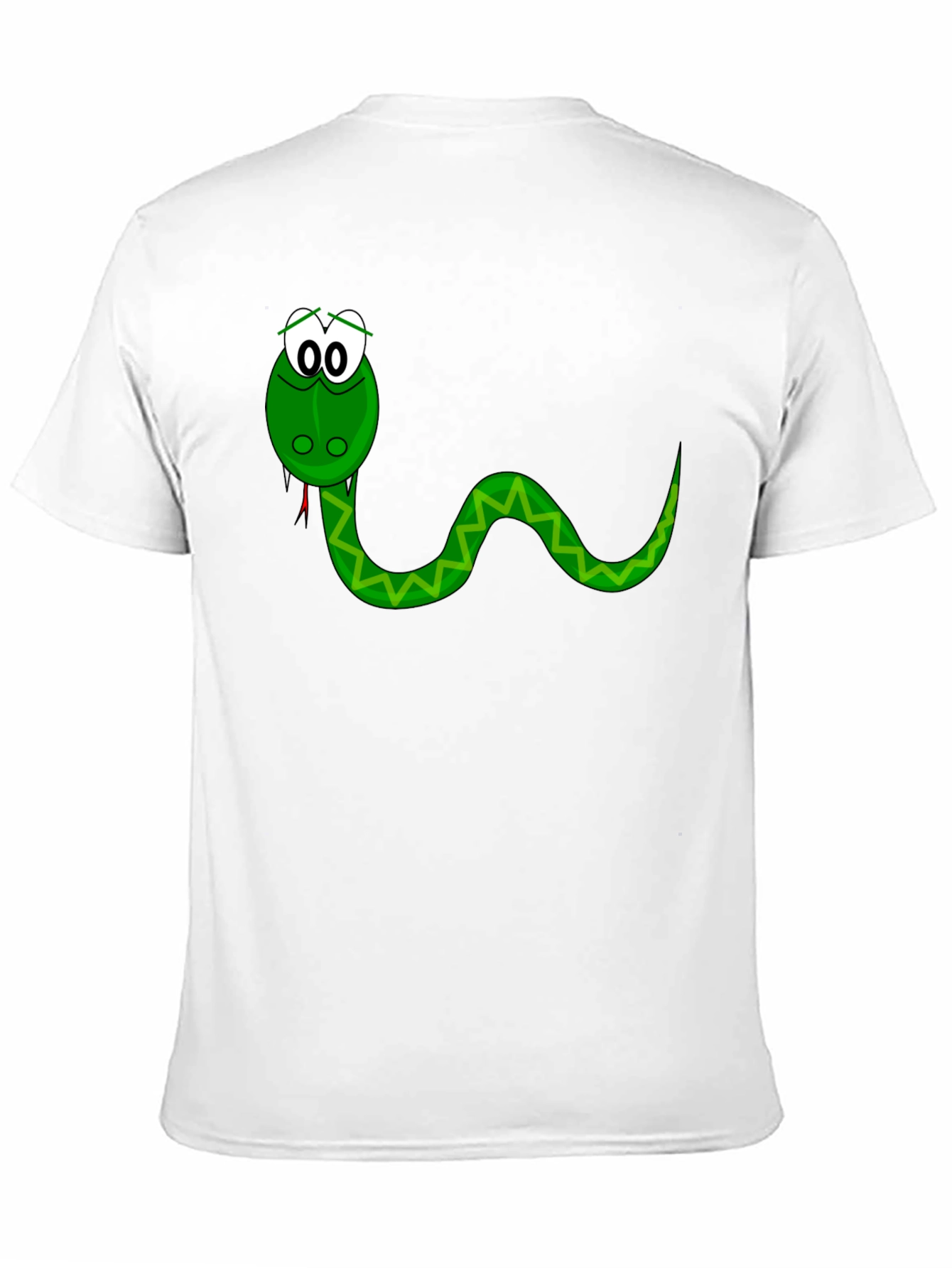 Black Cartoon Snake Graphic Tee - Black view 11