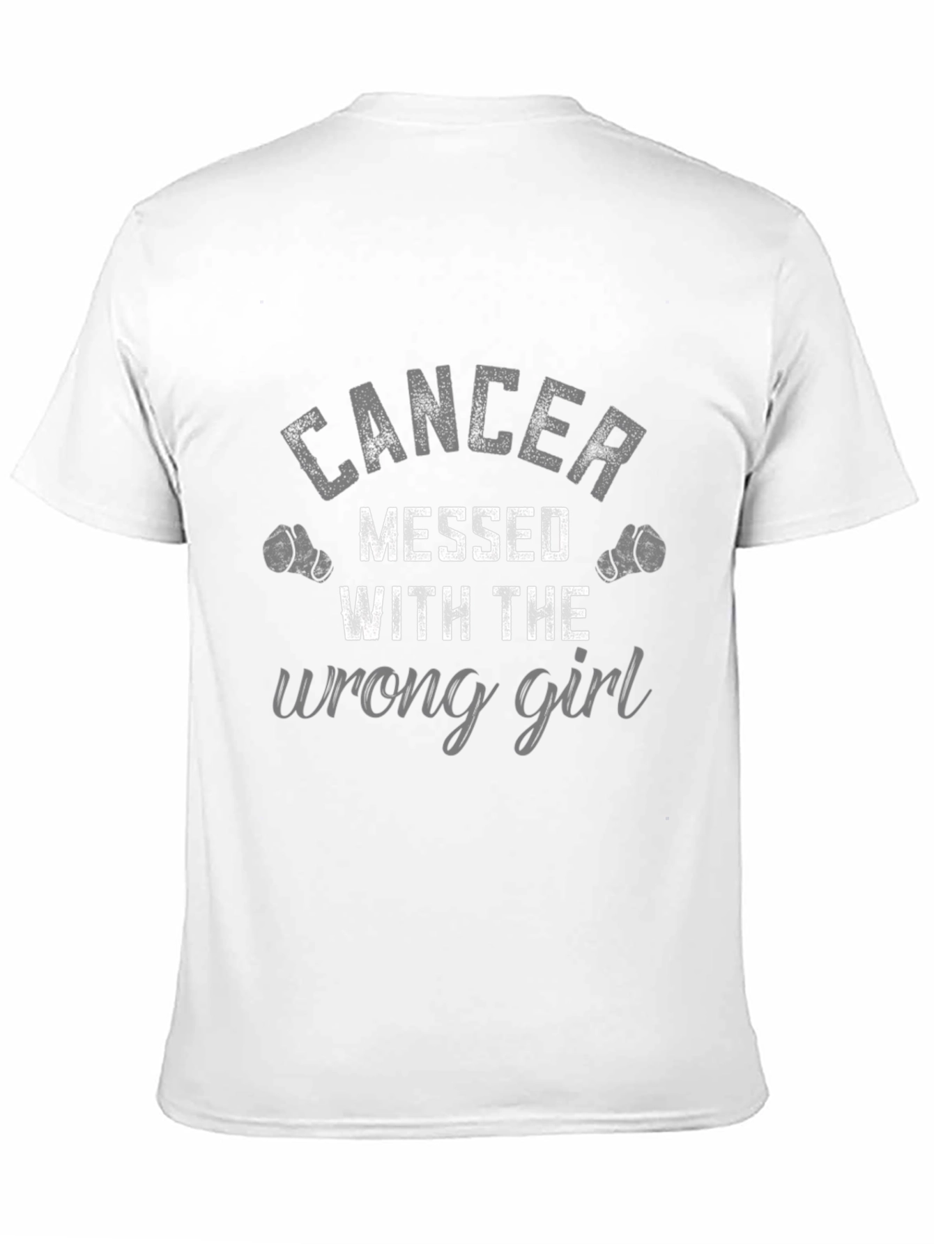 Black Cancer Messed With The Wrong Girl Graphic Tee view 11
