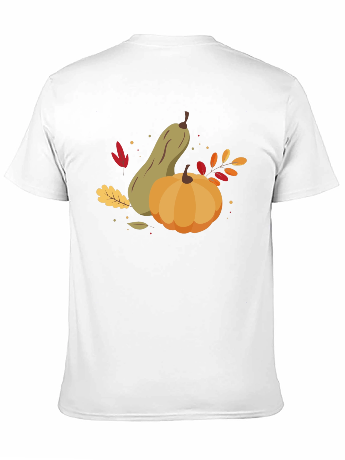 Black Autumn Harvest Graphic Tee - Pumpkin & Squash Design view 11