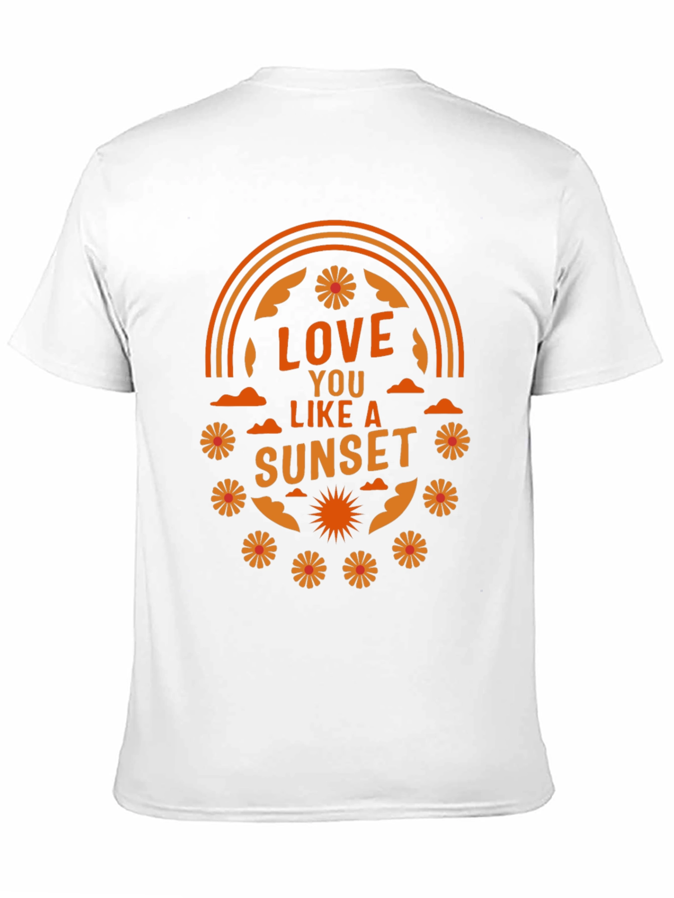 Black Love You Like a Sunset Graphic T-Shirt - Black view 11