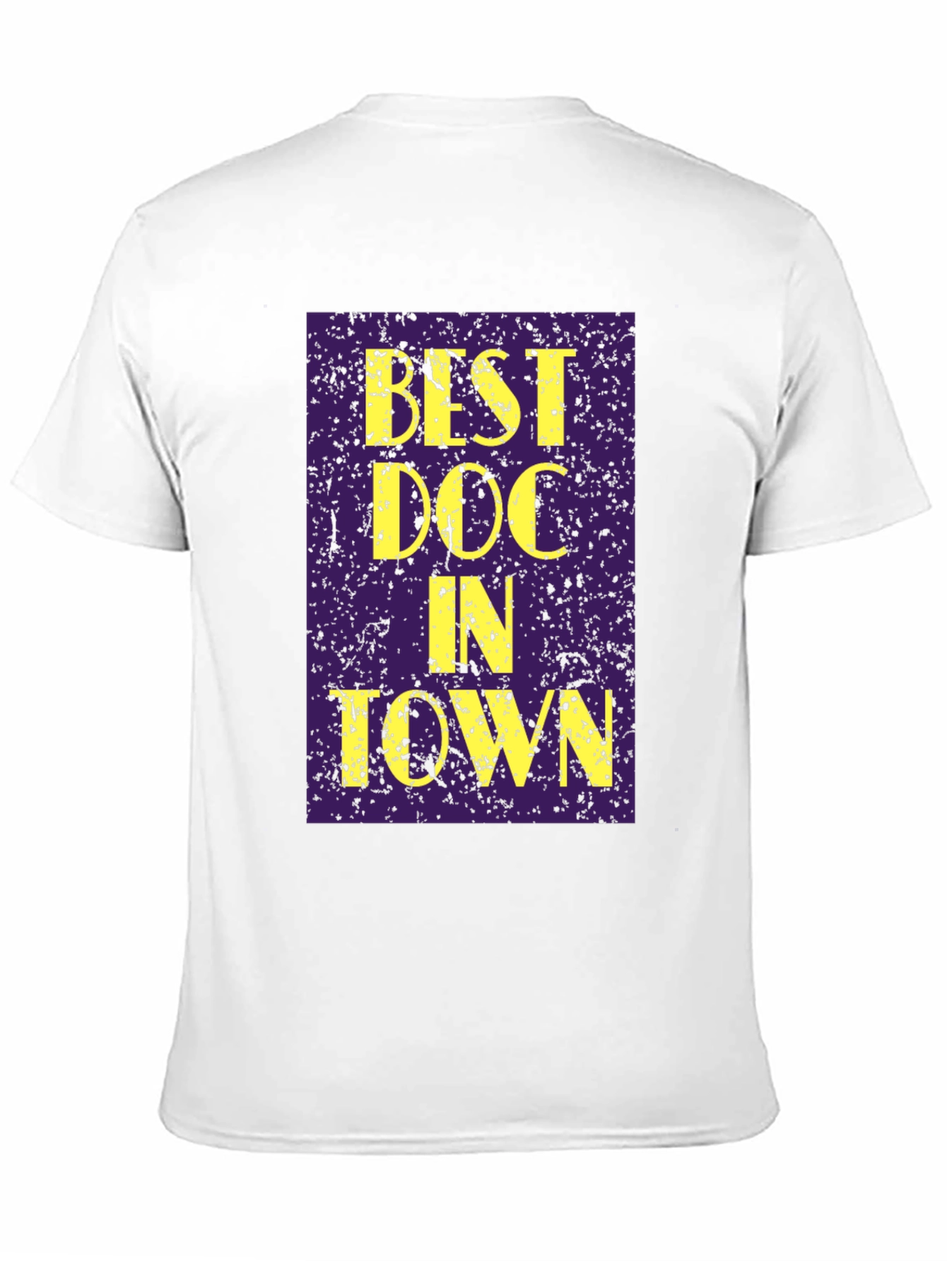 Black Best Doc In Town Graphic Tee - Novelty Doctor T-Shirt view 11