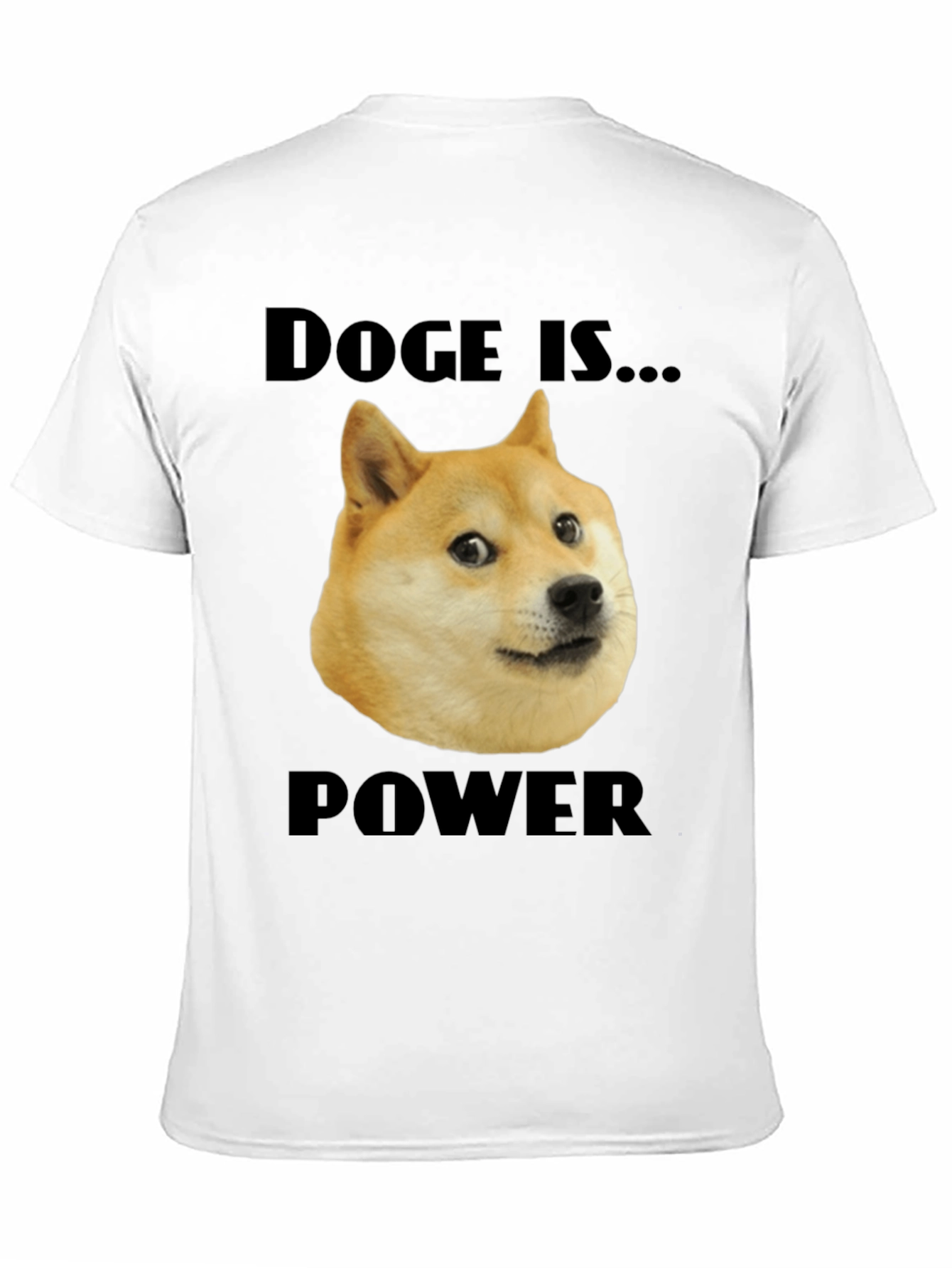 Black Doge is Power Black T-Shirt view 11