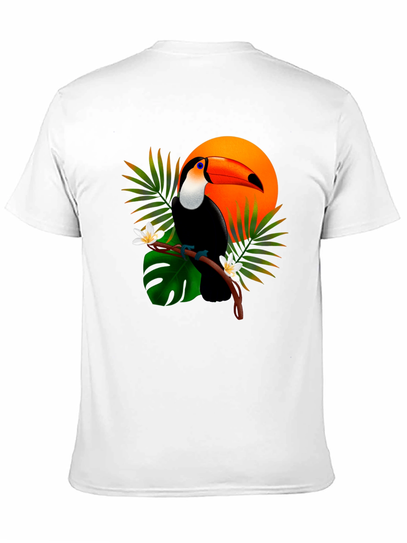 Black Tropical Toucan T-Shirt - Vibrant Graphic Tee view 11