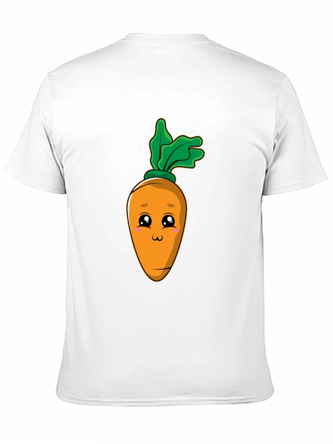 Black Cute Carrot Graphic Tee - Black Cotton Blend T-Shirt view 11