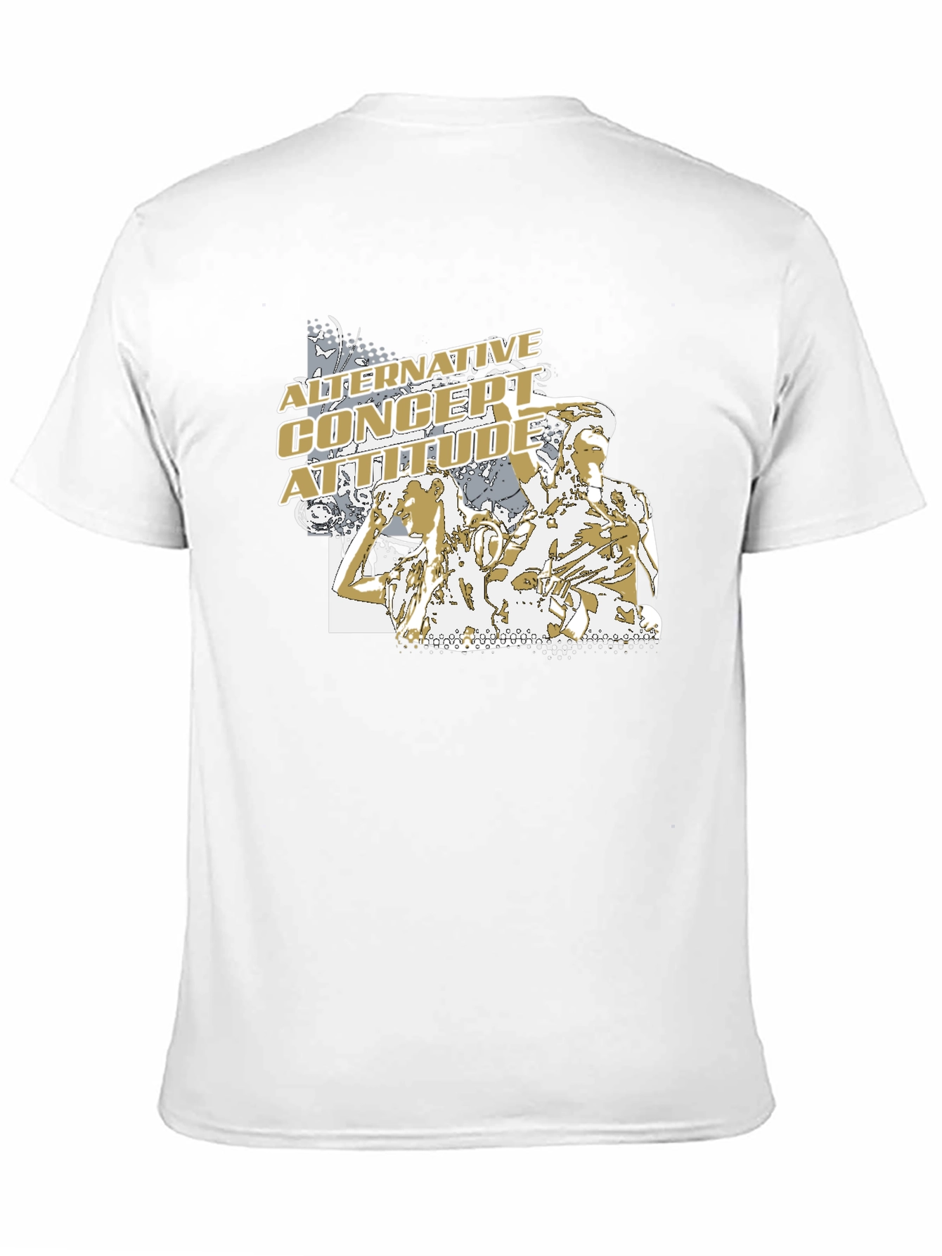 Black Alternative Concert Attitude Graphic T-Shirt view 11