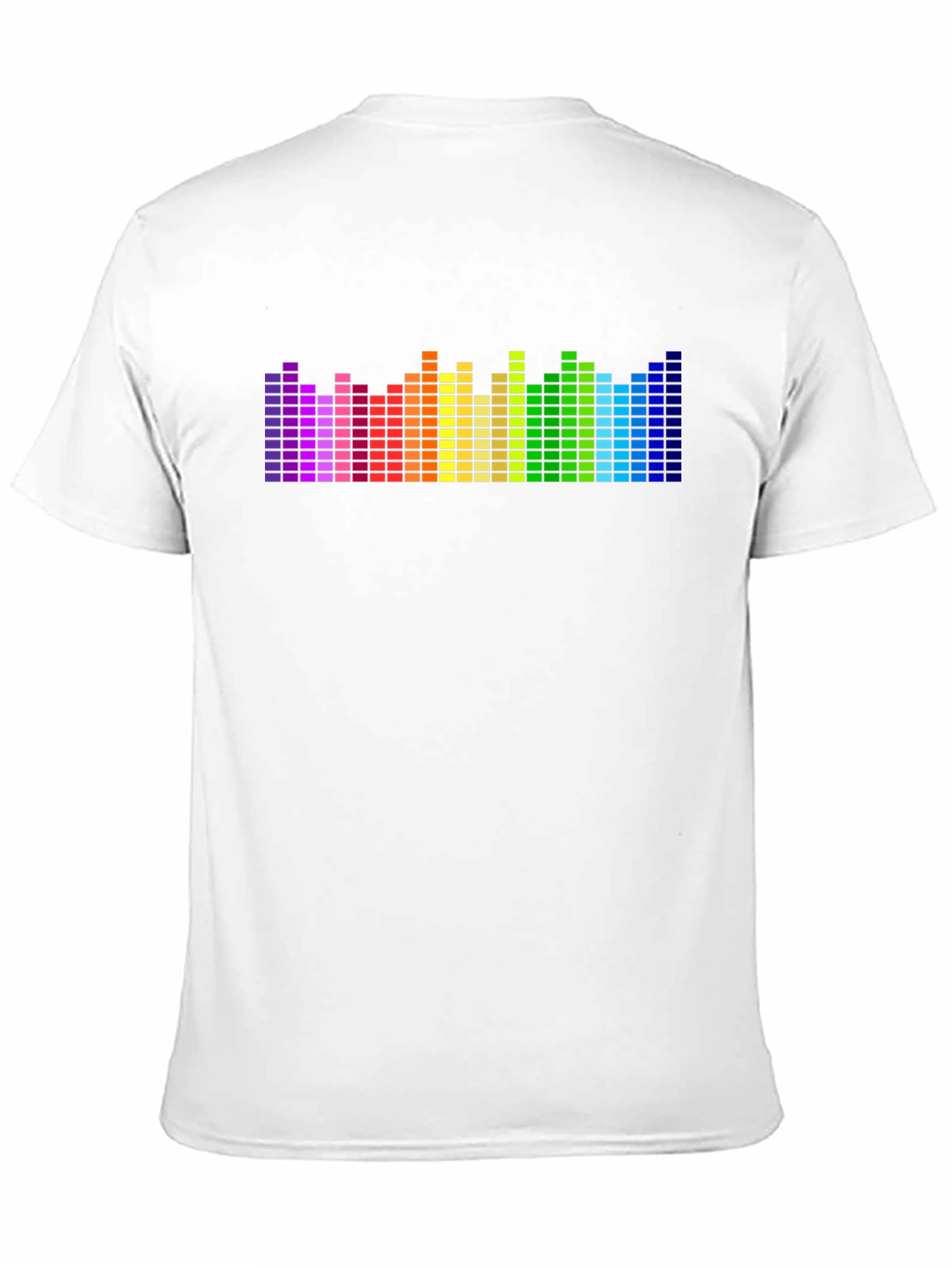 Black Rainbow Equalizer Graphic Tee - Black Cotton Blend view 11