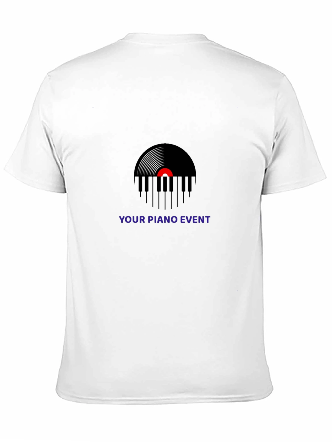 Black Your Piano Event Black Graphic T-Shirt view 11