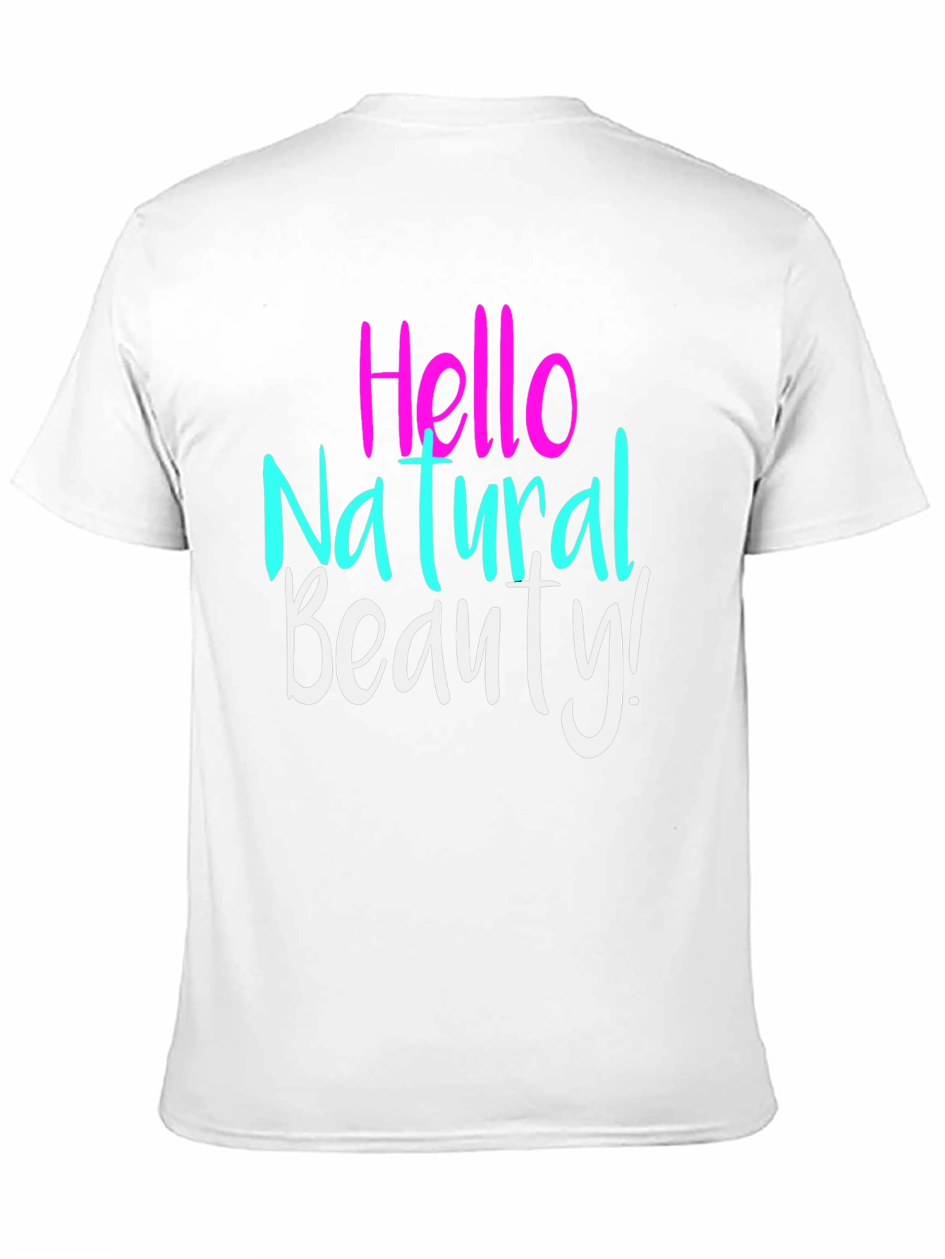 Black Hello Natural Beauty T-Shirt - Stylish Casual Tee view 11