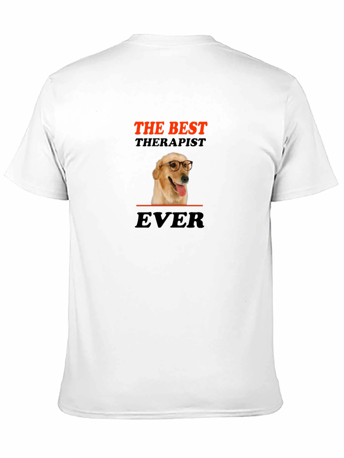 Black Best Dog Therapist Ever Graphic T-Shirt view 11