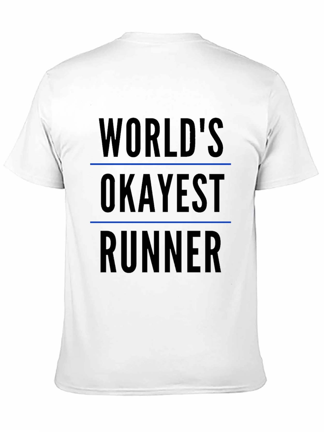 Black World's Okayest Runner Black T-Shirt view 11
