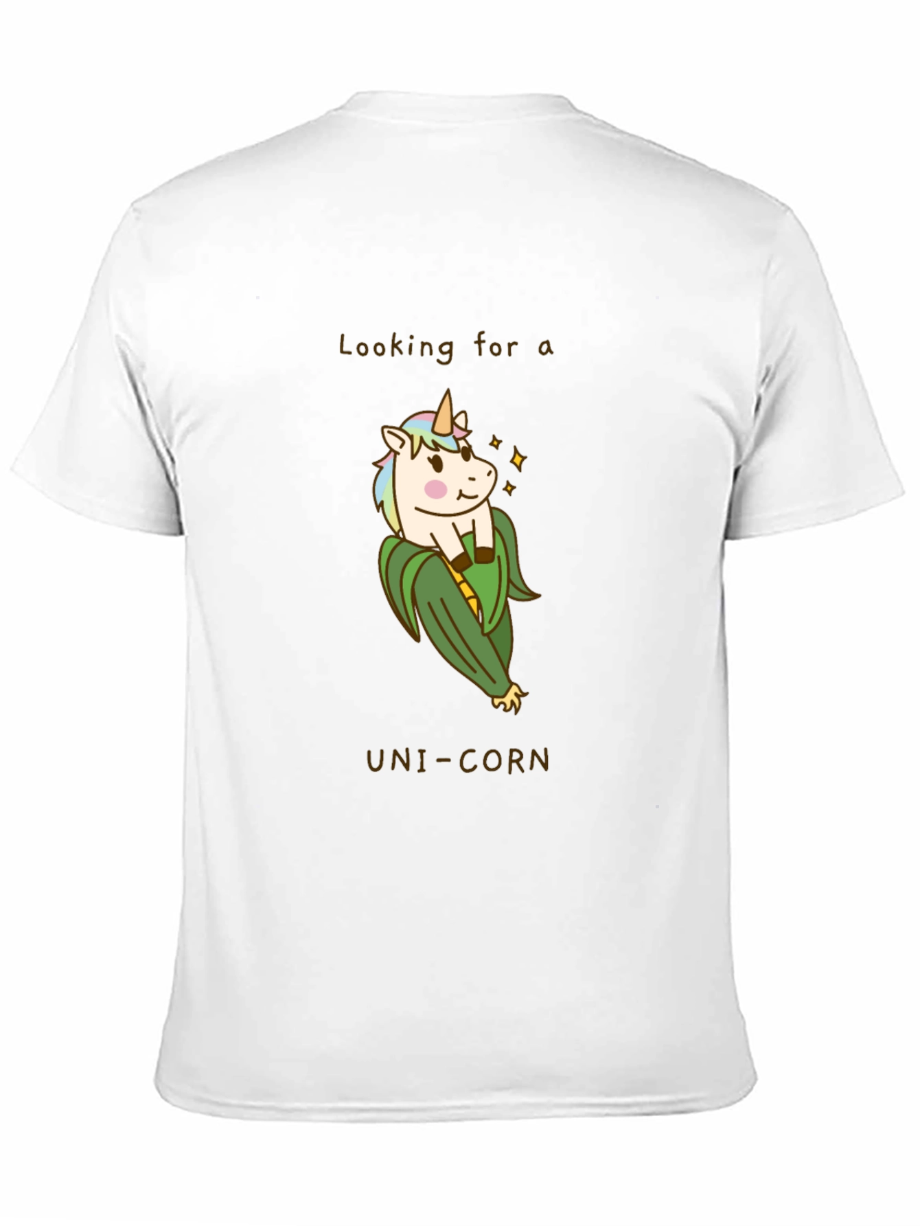 Black Uni-Corn T-Shirt - Funny Unicorn Corn Pun Tee view 11