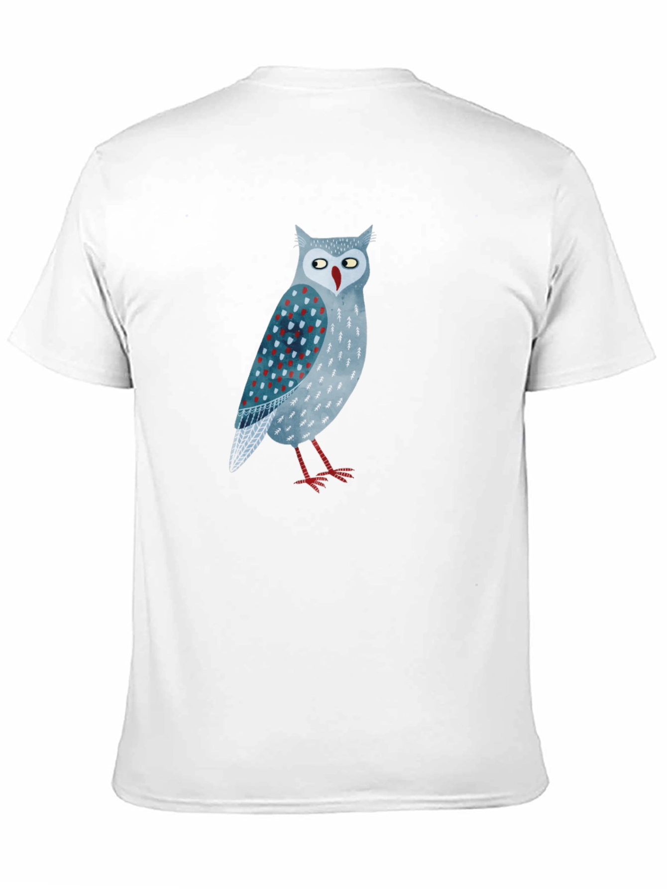 Black Owl Graphic Print Black T-Shirt view 11