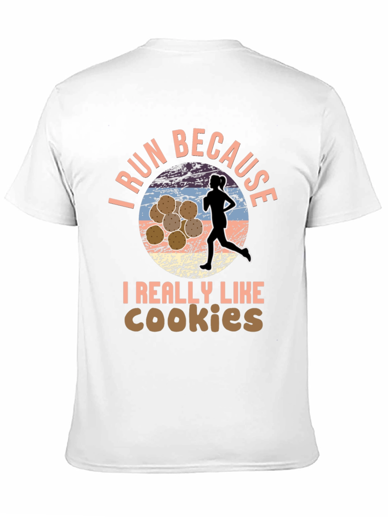 Black Run For Cookies T-Shirt, Funny Running Shirt view 11