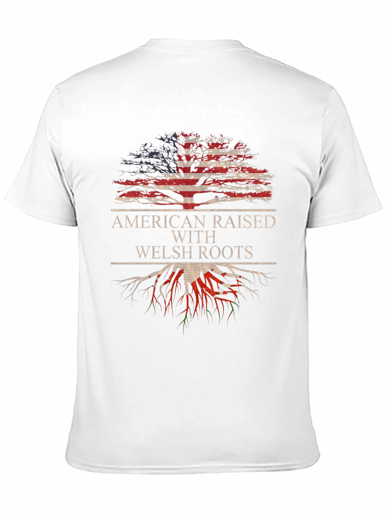 Black American Raised With Welsh Roots T-Shirt view 11