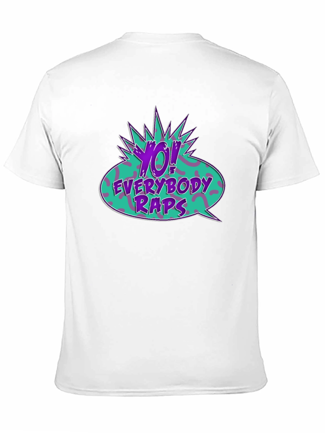 Black Yo! Everybody Raps Graphic Tee view 11