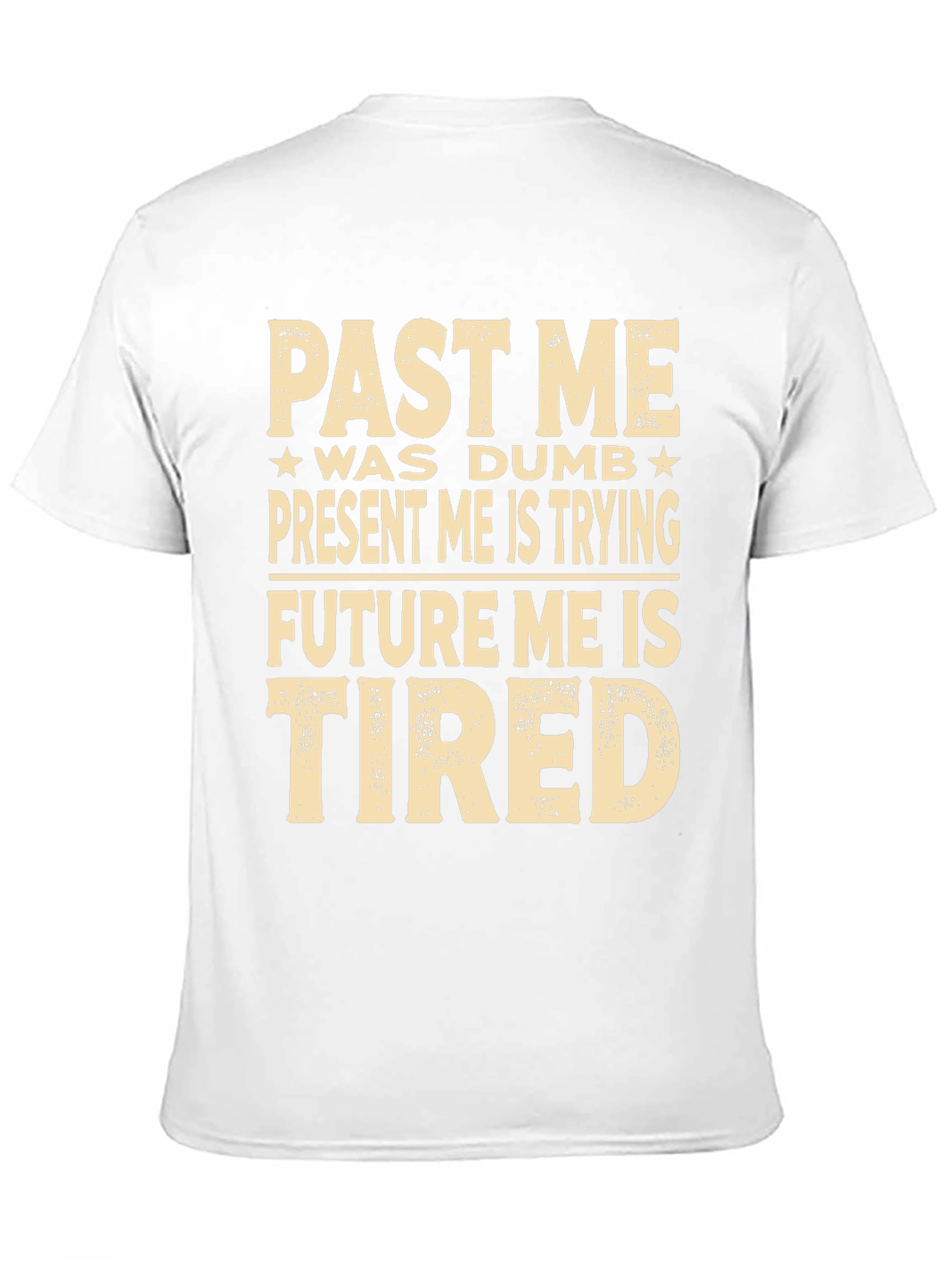 Black Funny Past, Present, Future Me Graphic T-Shirt view 11