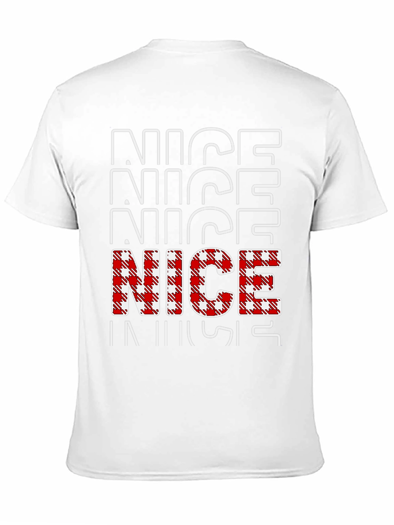 Black Nice Buffalo Plaid Christmas Holiday Tee view 11