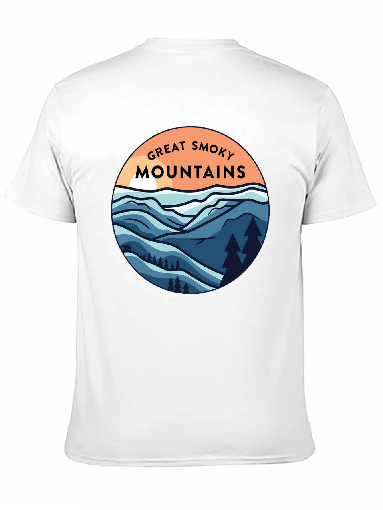 Black Great Smoky Mountains Graphic Tee - Black view 11