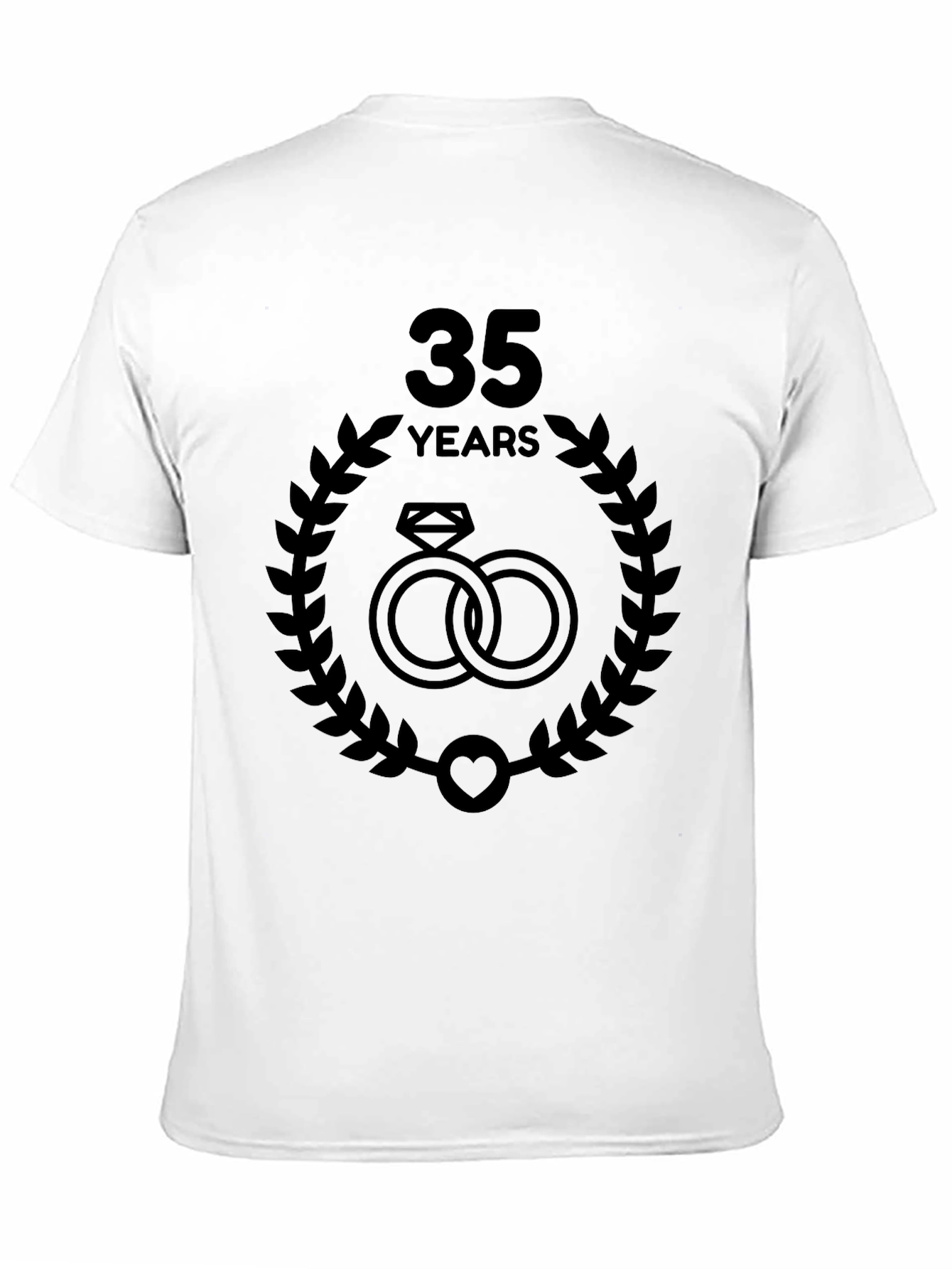Black 35th Anniversary Rings T-Shirt view 11