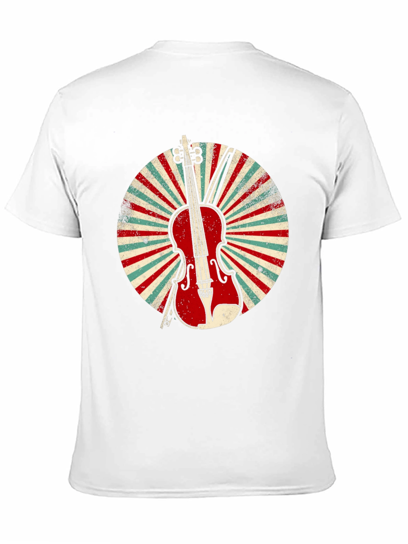 Black Vintage Violin T-Shirt - Musical Instrument Tee view 11